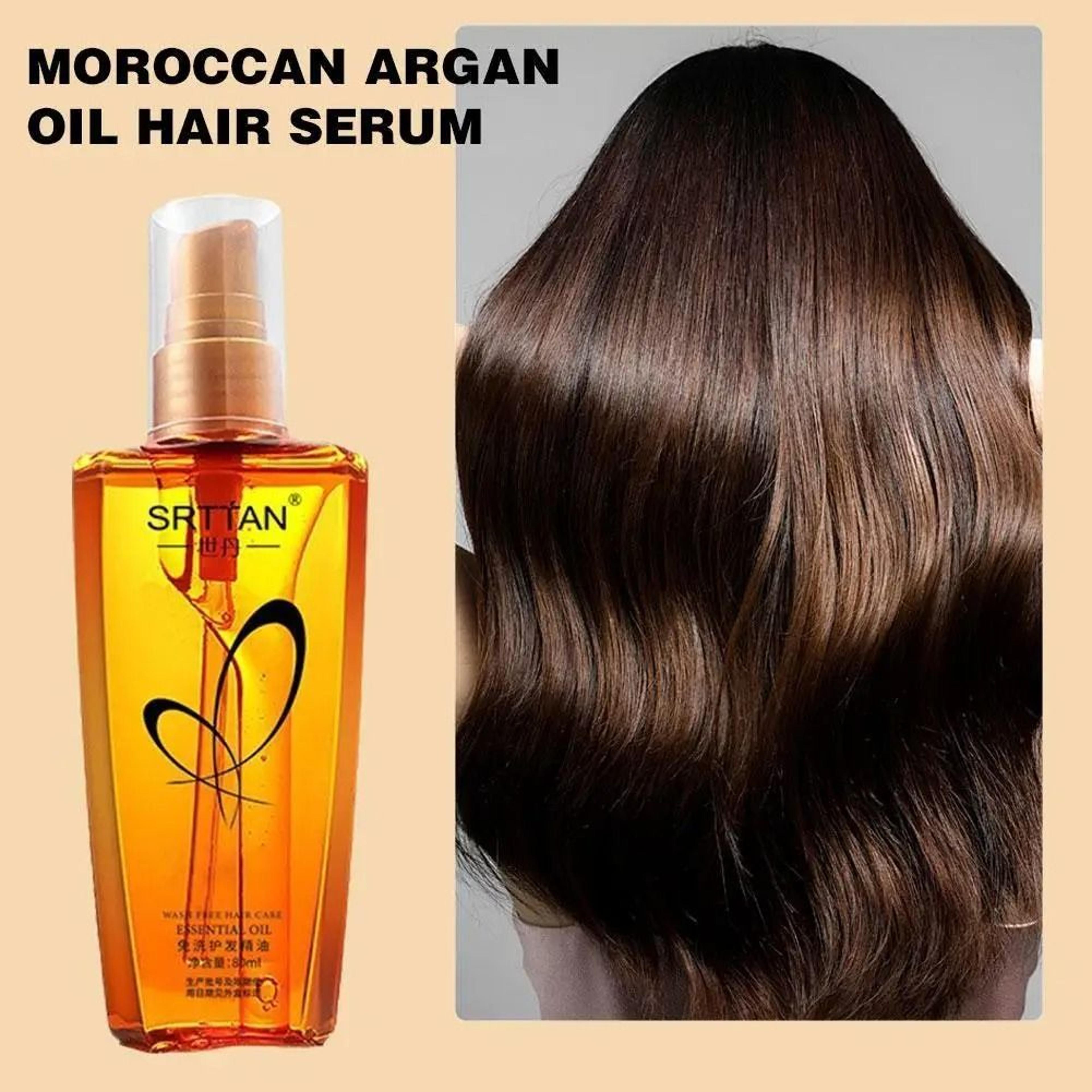 moroccan argan oil hair serum lightweight mist for split ends frizz and shine