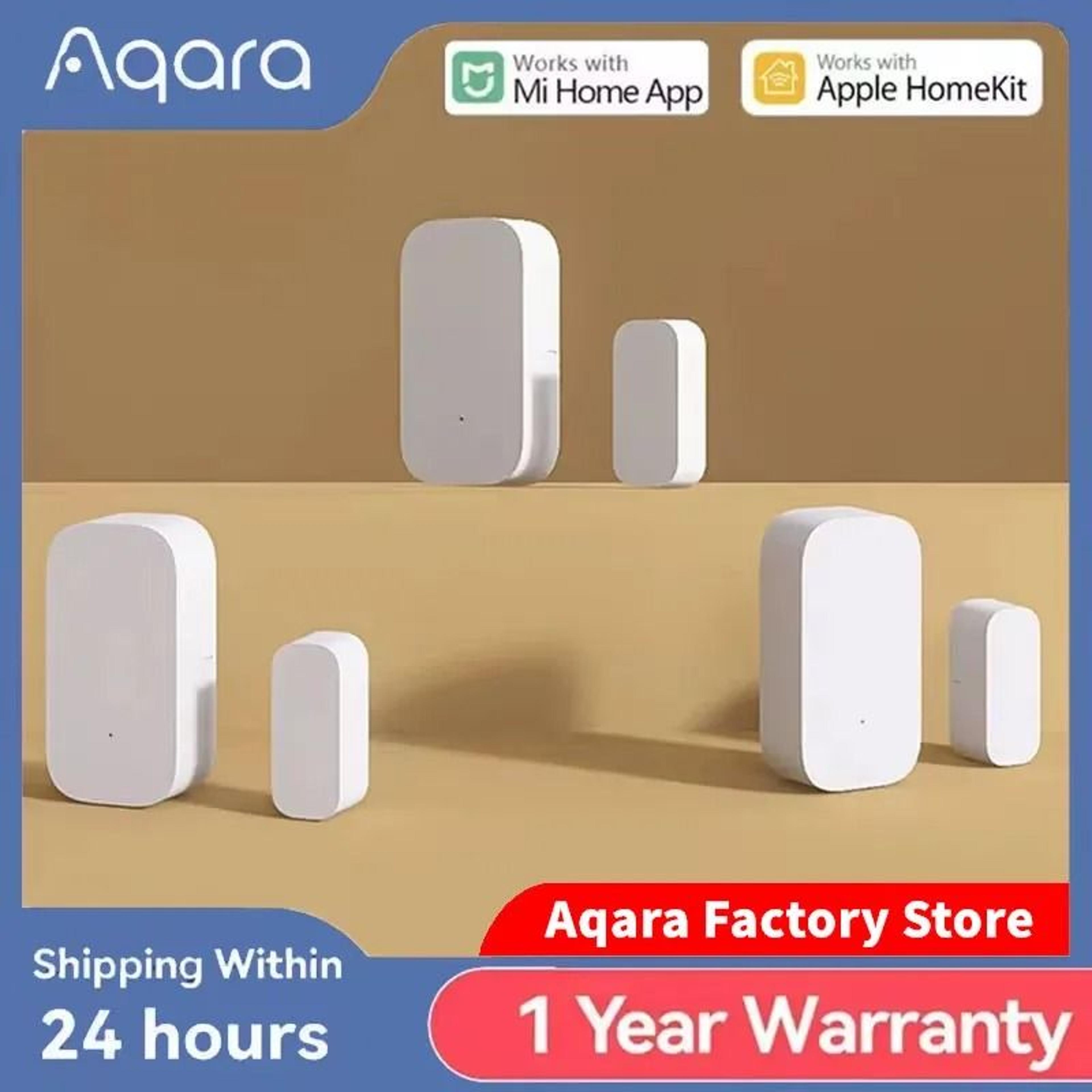 aqara door window sensor zigbee smart mini alarm for home automation