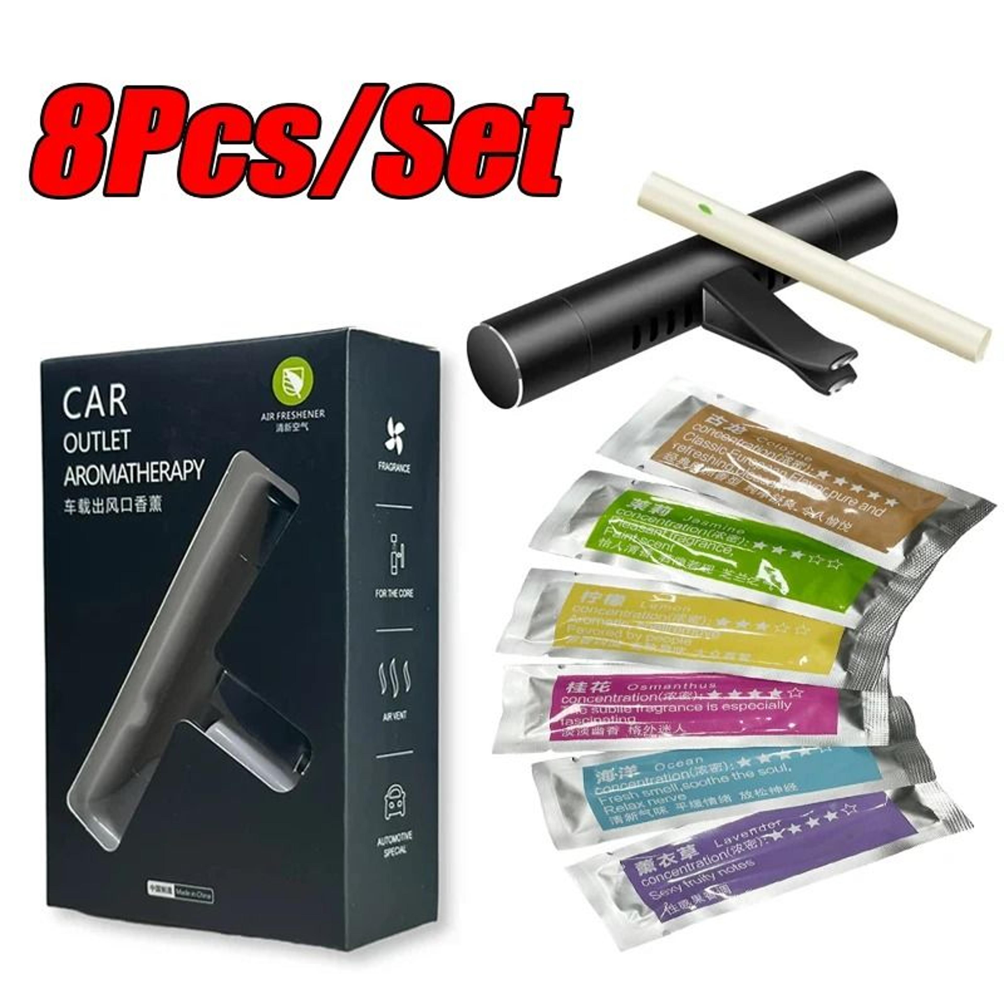 8pc set car air vent perfume air freshener aromatic clips for auto interiors