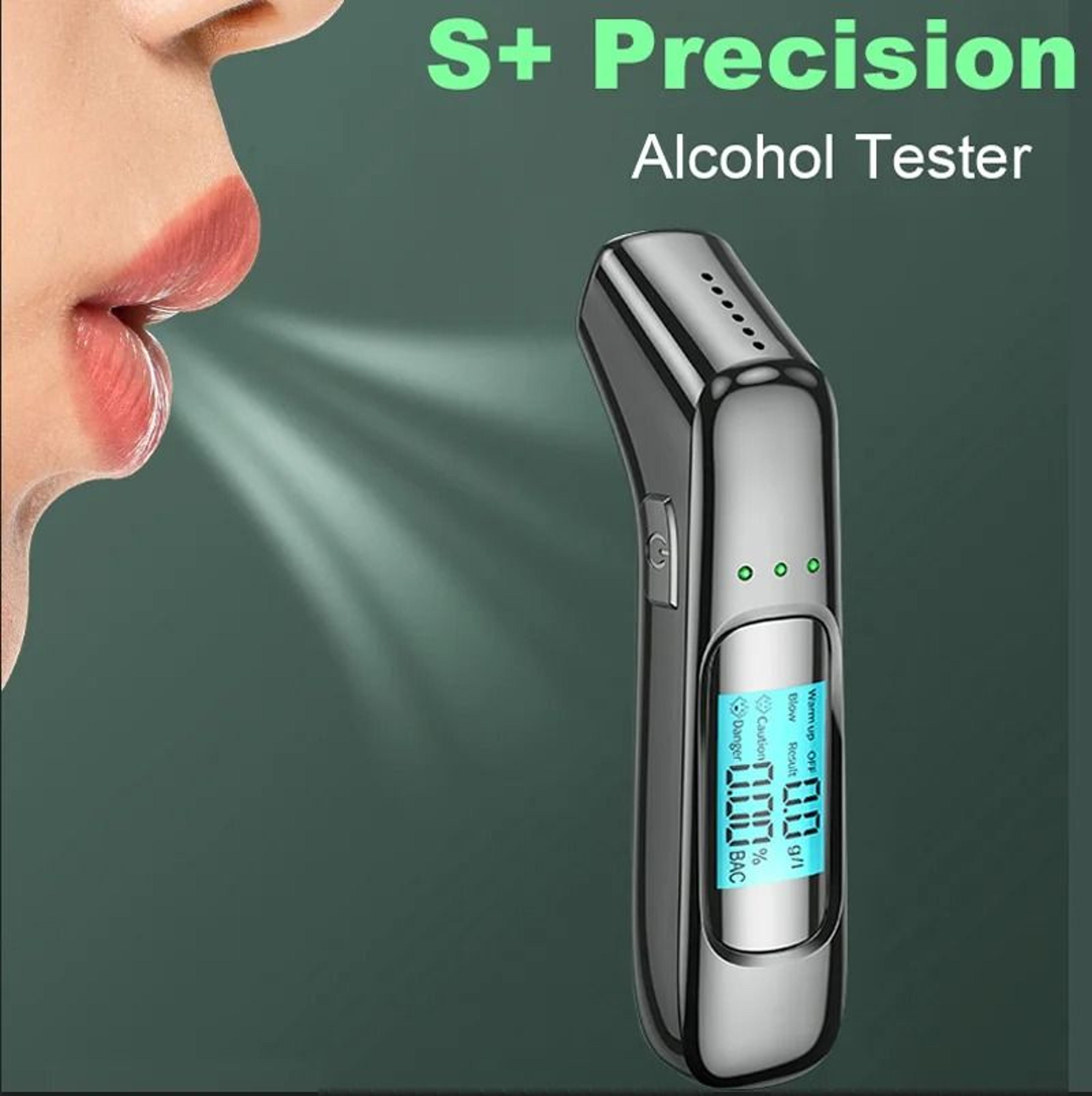 portable breathalyzer professional breath alcohol tester lcd display