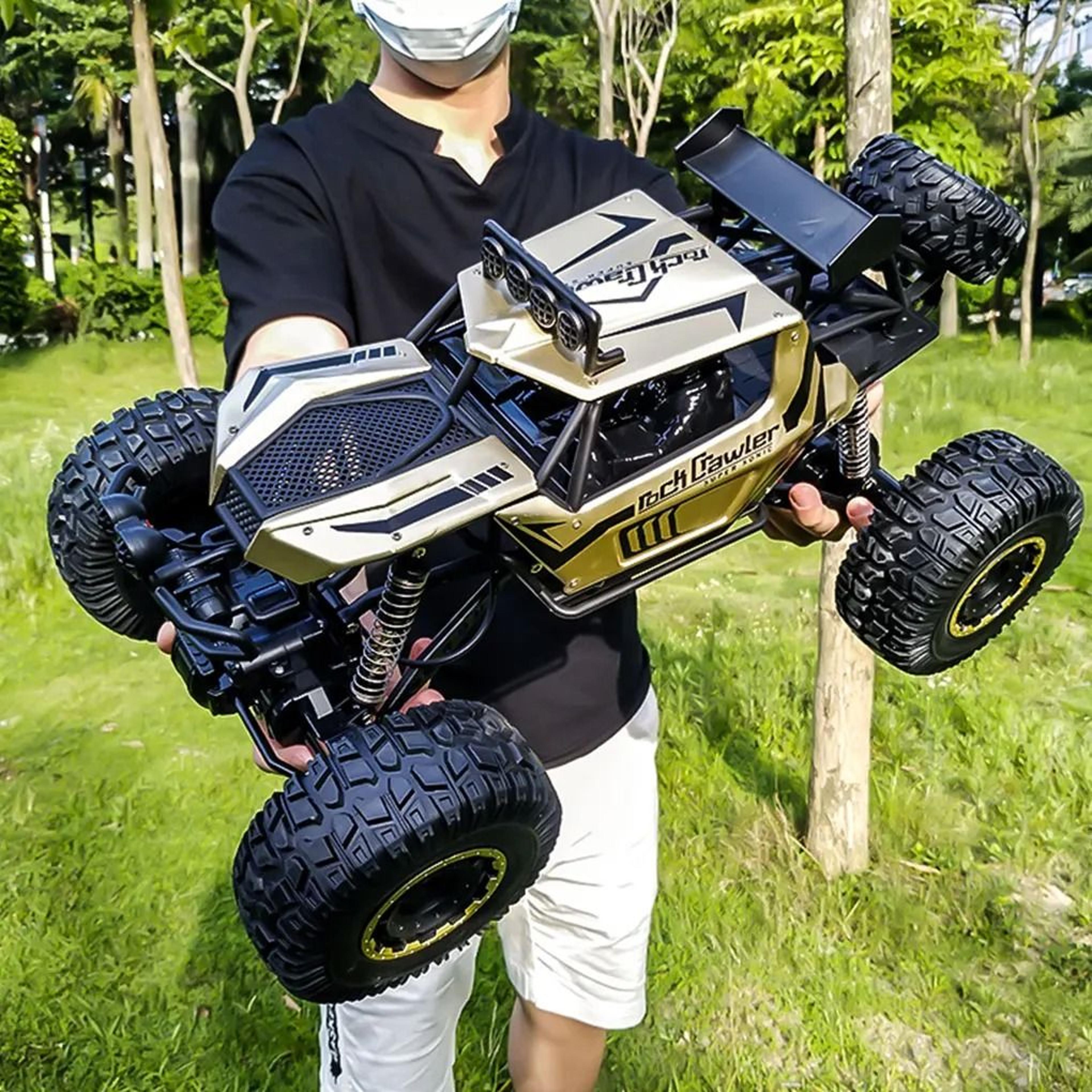 4wd metal alloy body rc truck all terrain rock crawler 1 8 scale