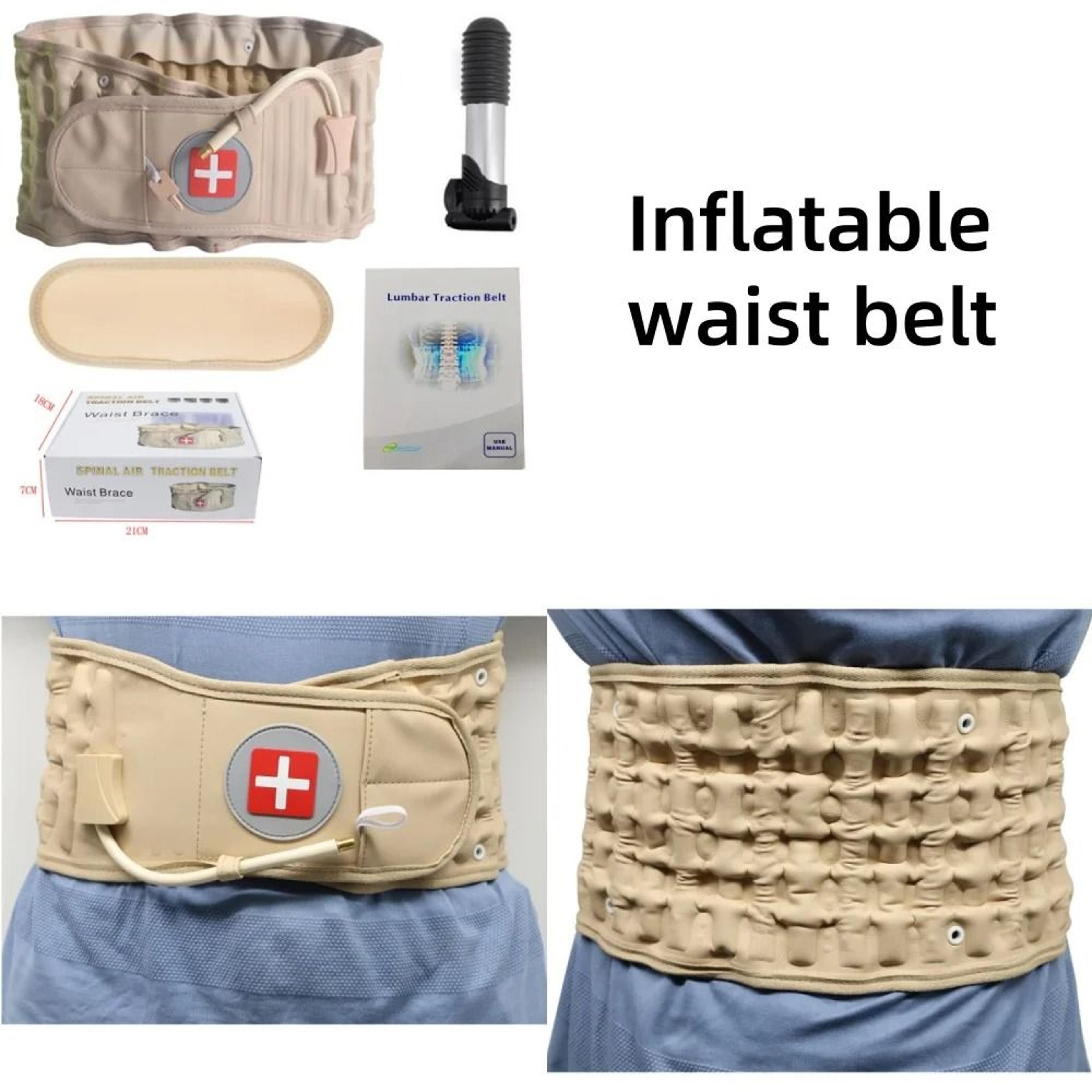 inflatable waist brace lumbar support belt for back pain and herniation relief