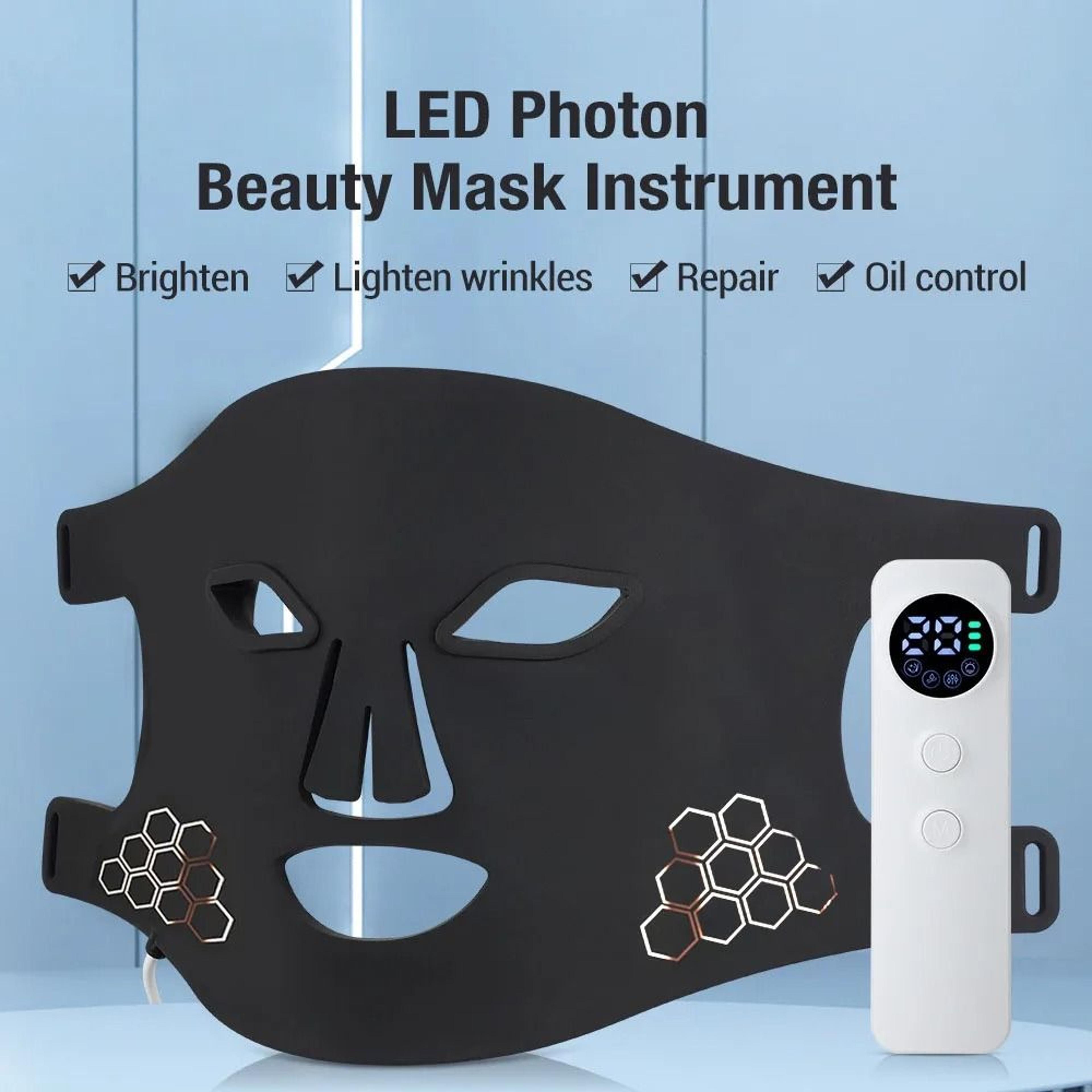 led red light therapy mask 460nm 660nm 850nm for skin rejuvenation anti aging
