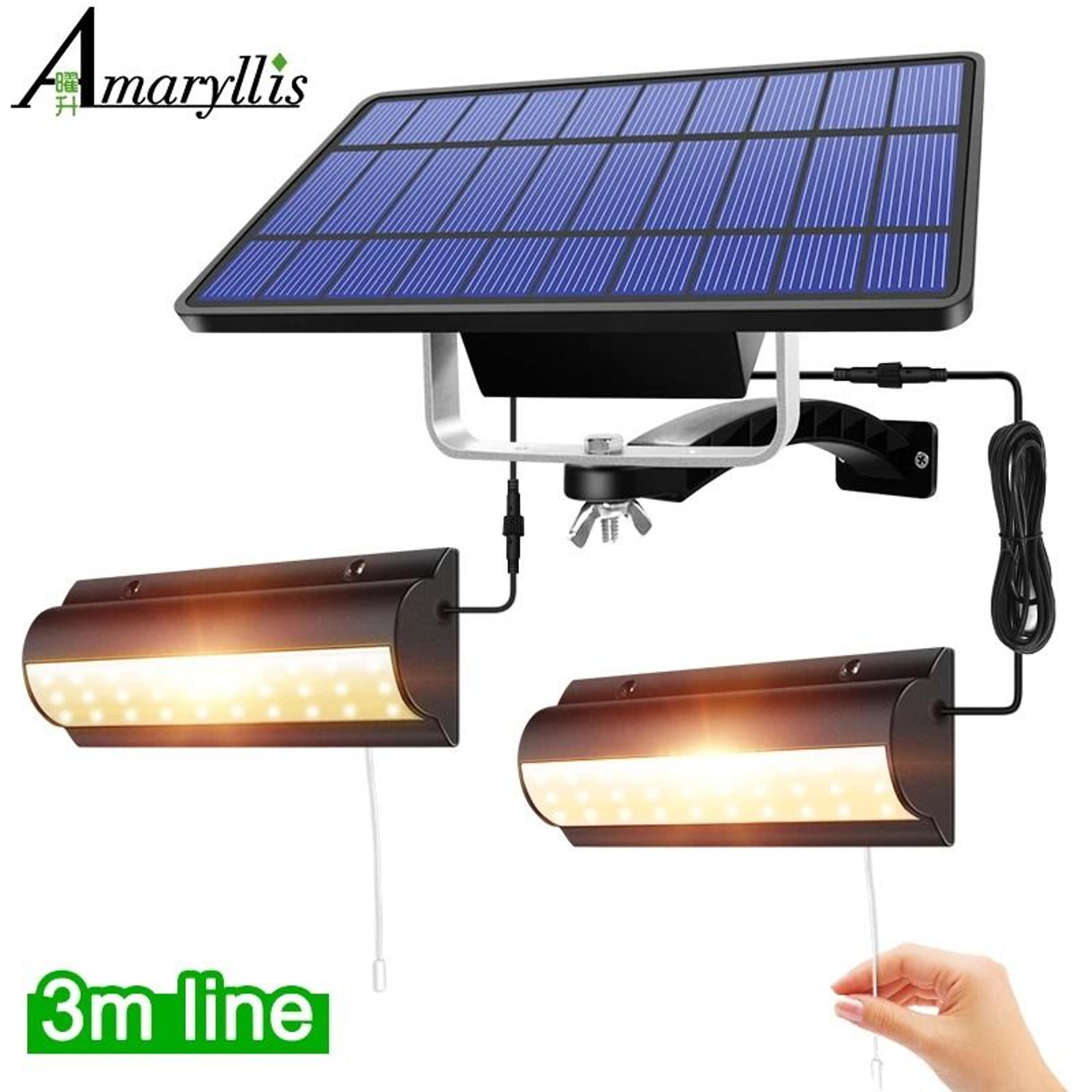 upgraded solar pendant light with auto on off and pull switch