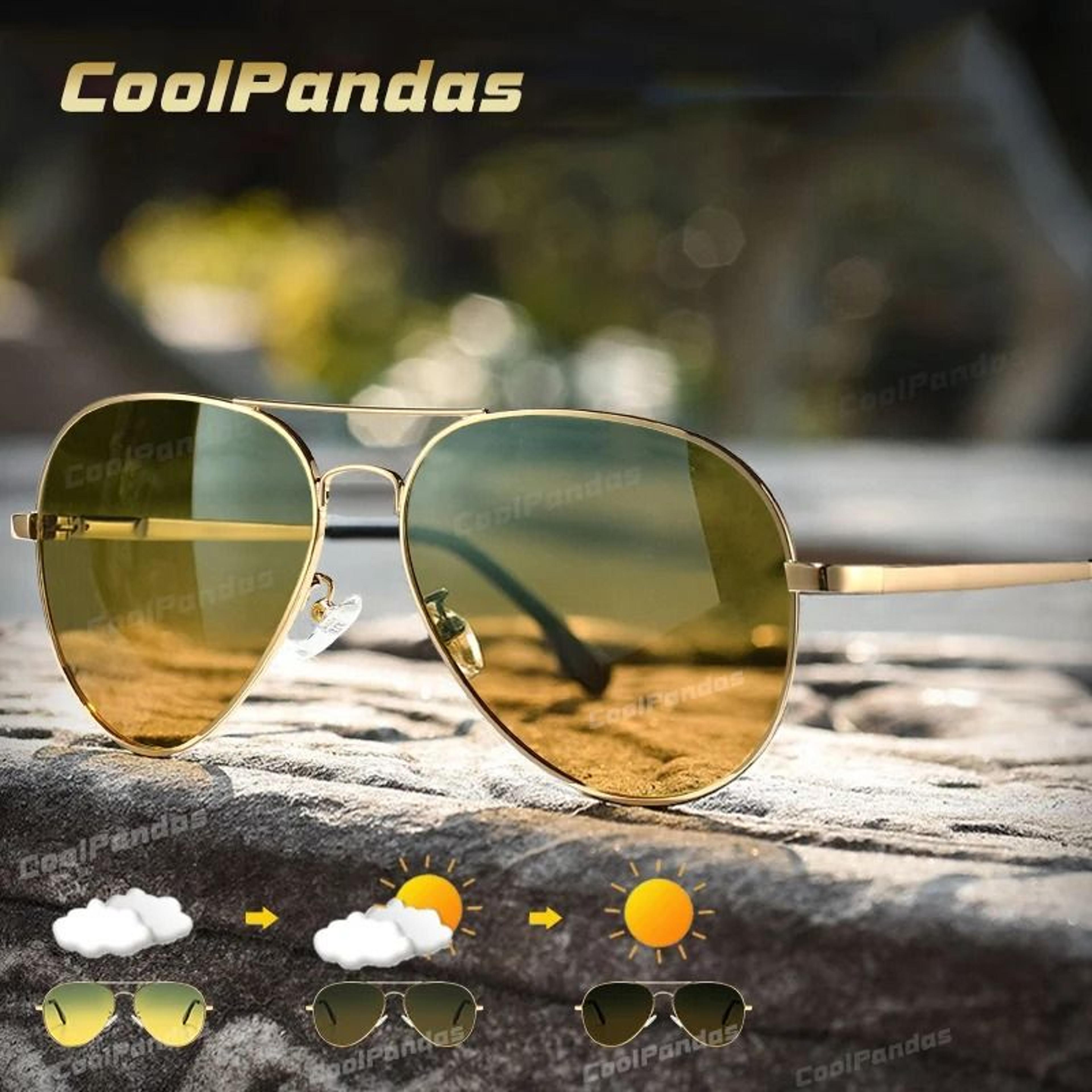 photochromic polarized sunglasses for men and women night vision driving glasses