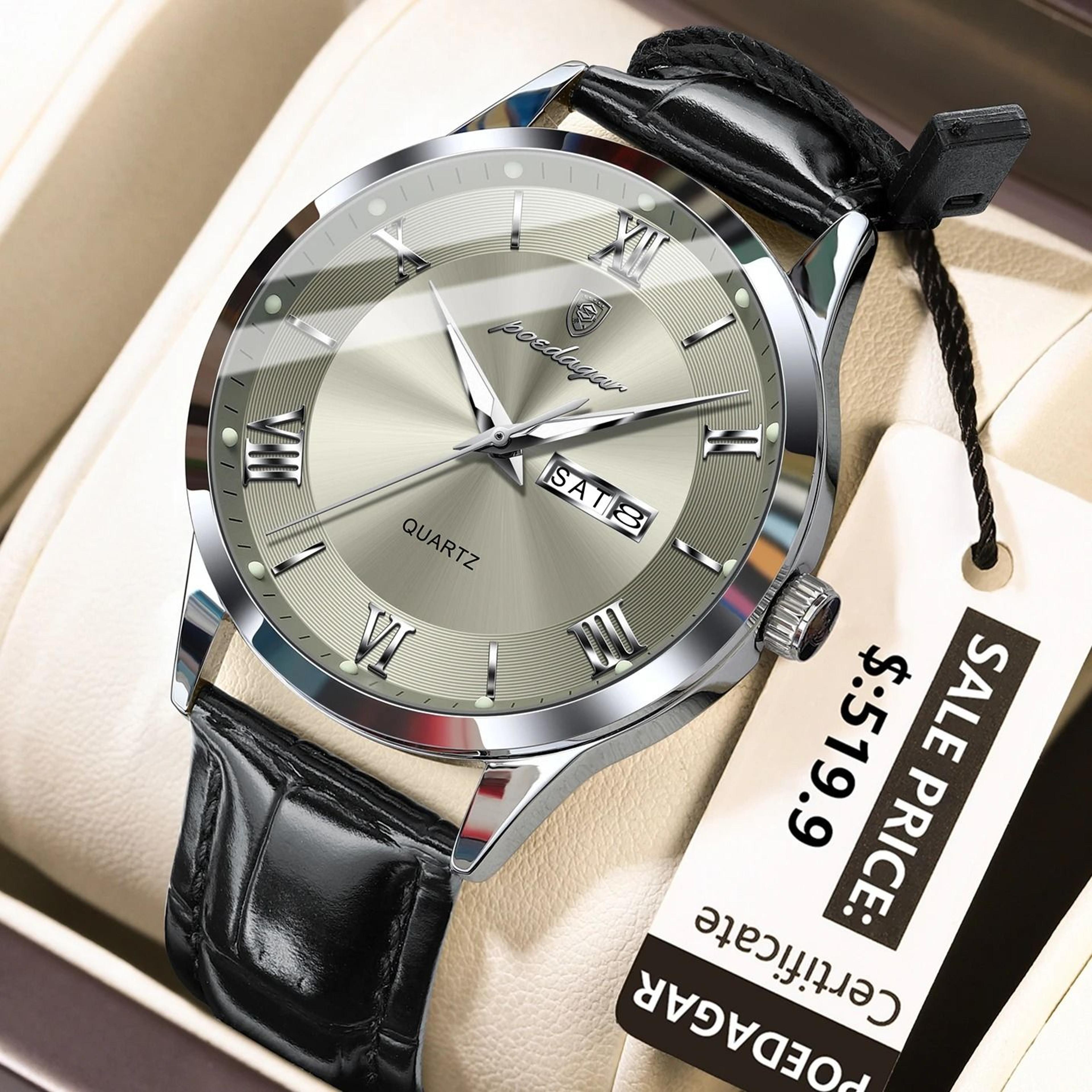poedagar top luxury military waterproof mens quartz watch