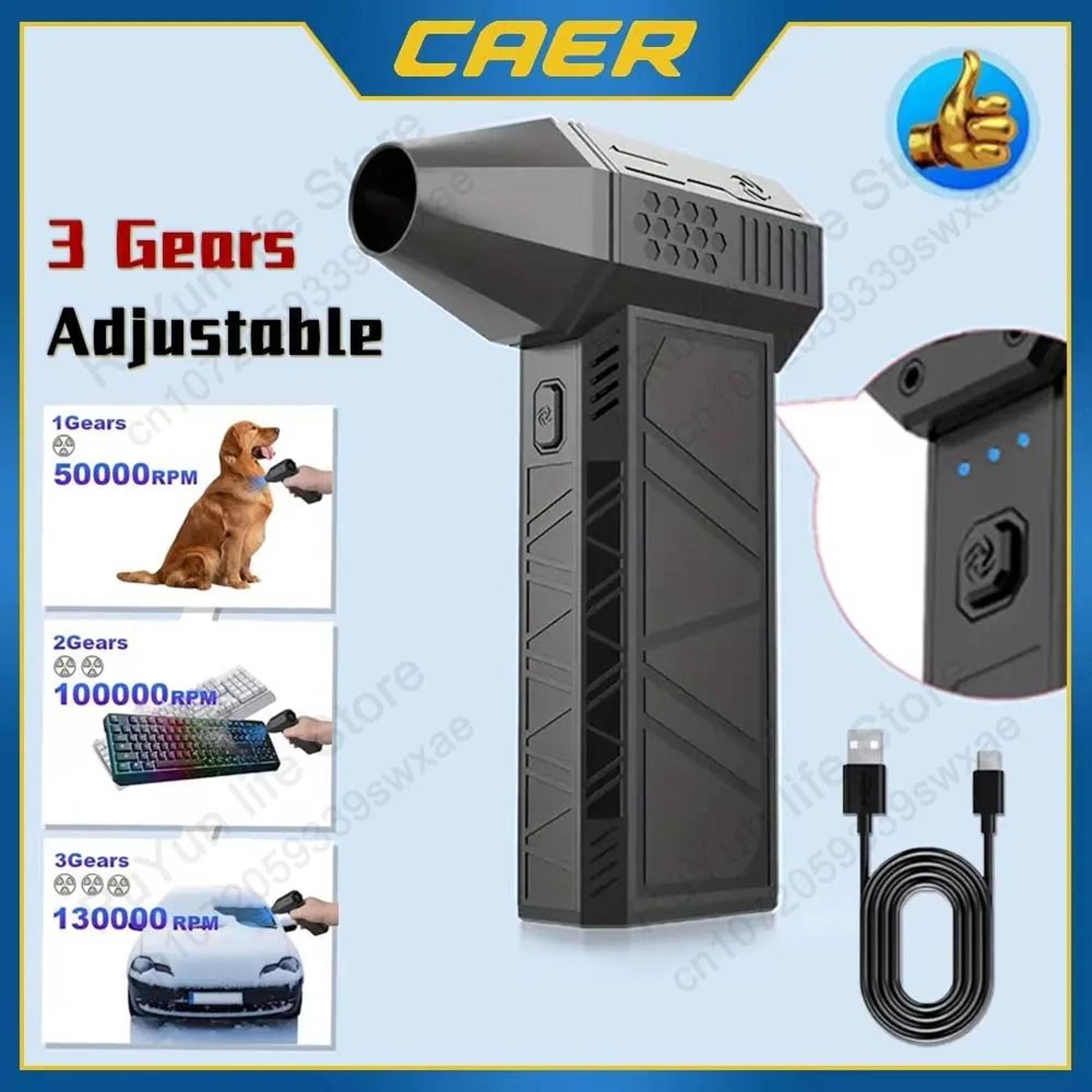 caer mini turbo jet fan air duster