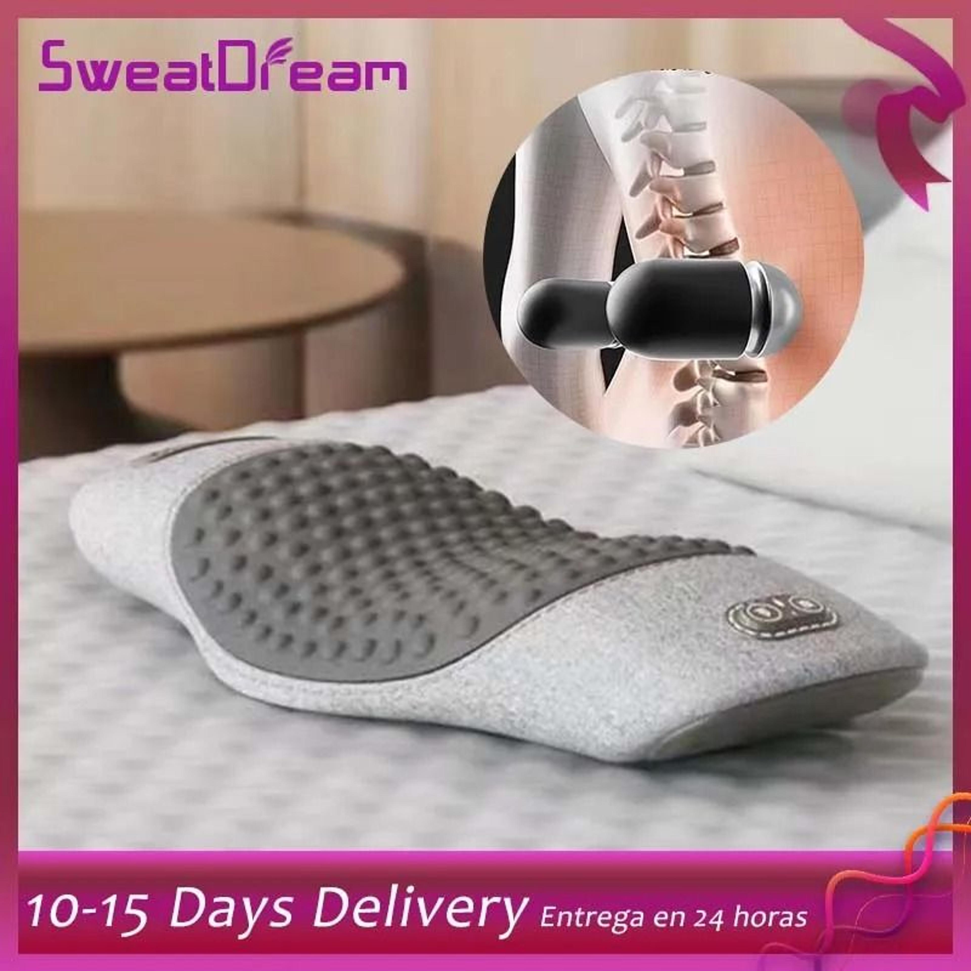electric heated waist support pad with massage for pain relief and better sleep