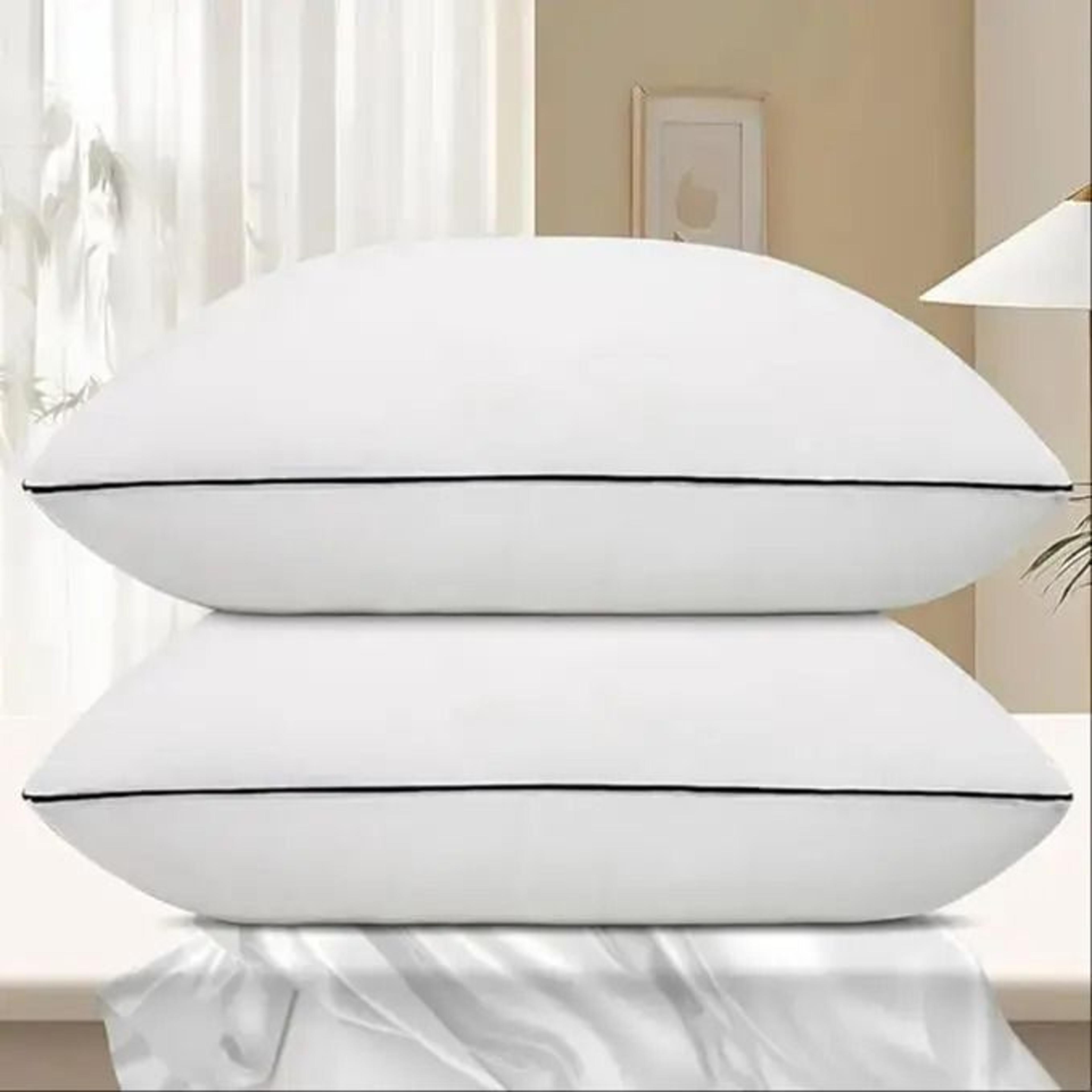 cooling bed pillows with breathable microfiber cover for all sleep positions pack of four
