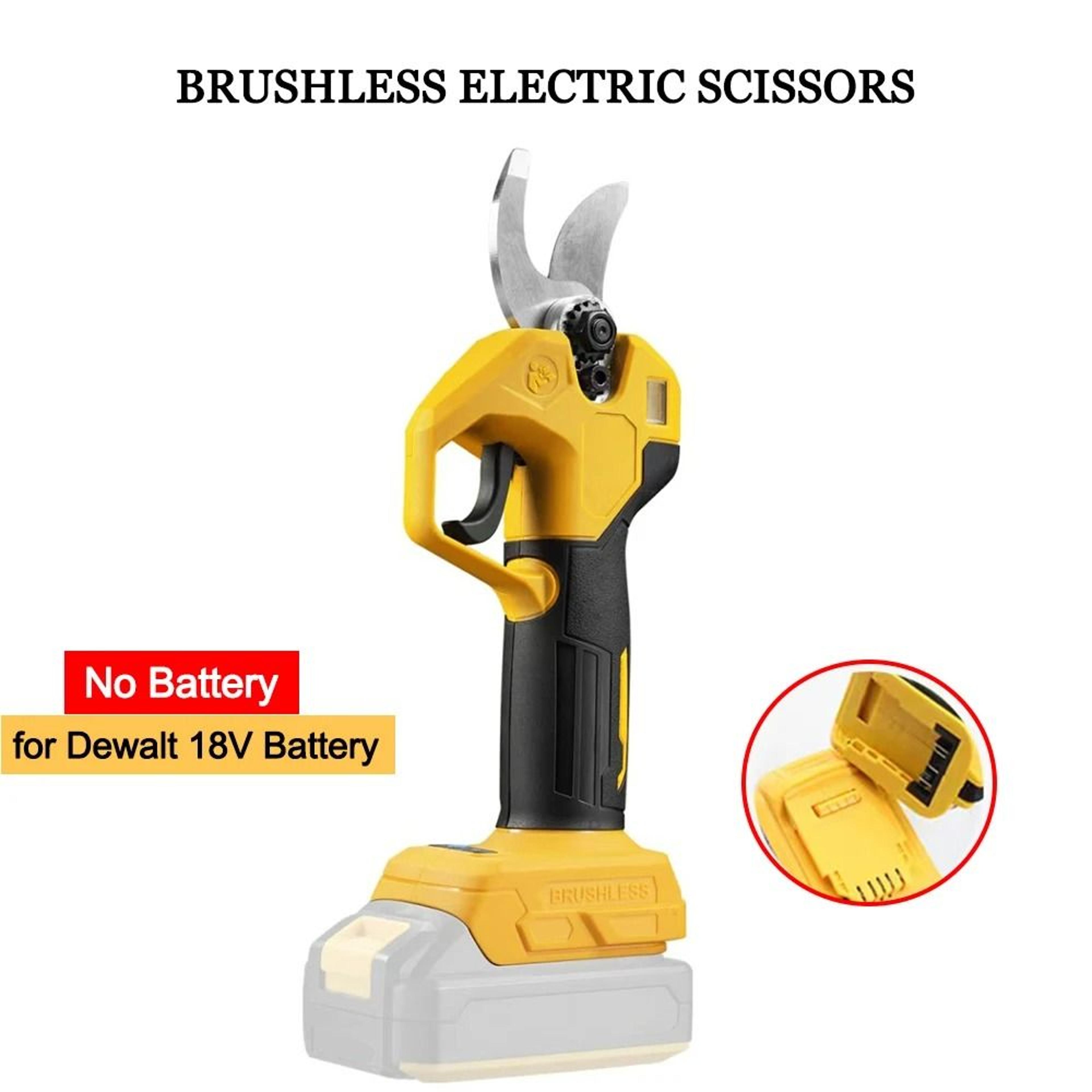 brushless electric pruning shears cordless garden tool with led display