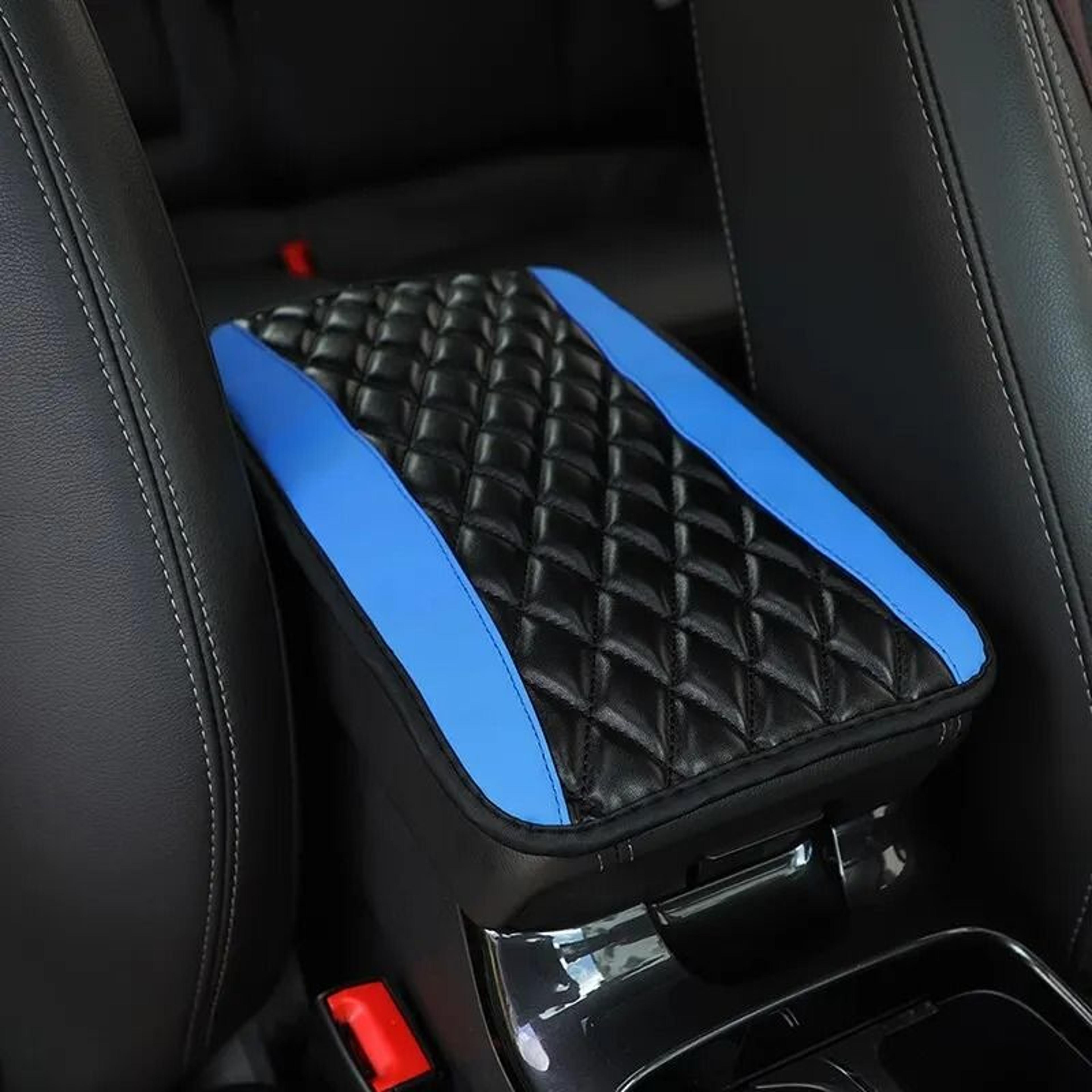 car armrest cover mat universal pu leather ethnic print waterproof