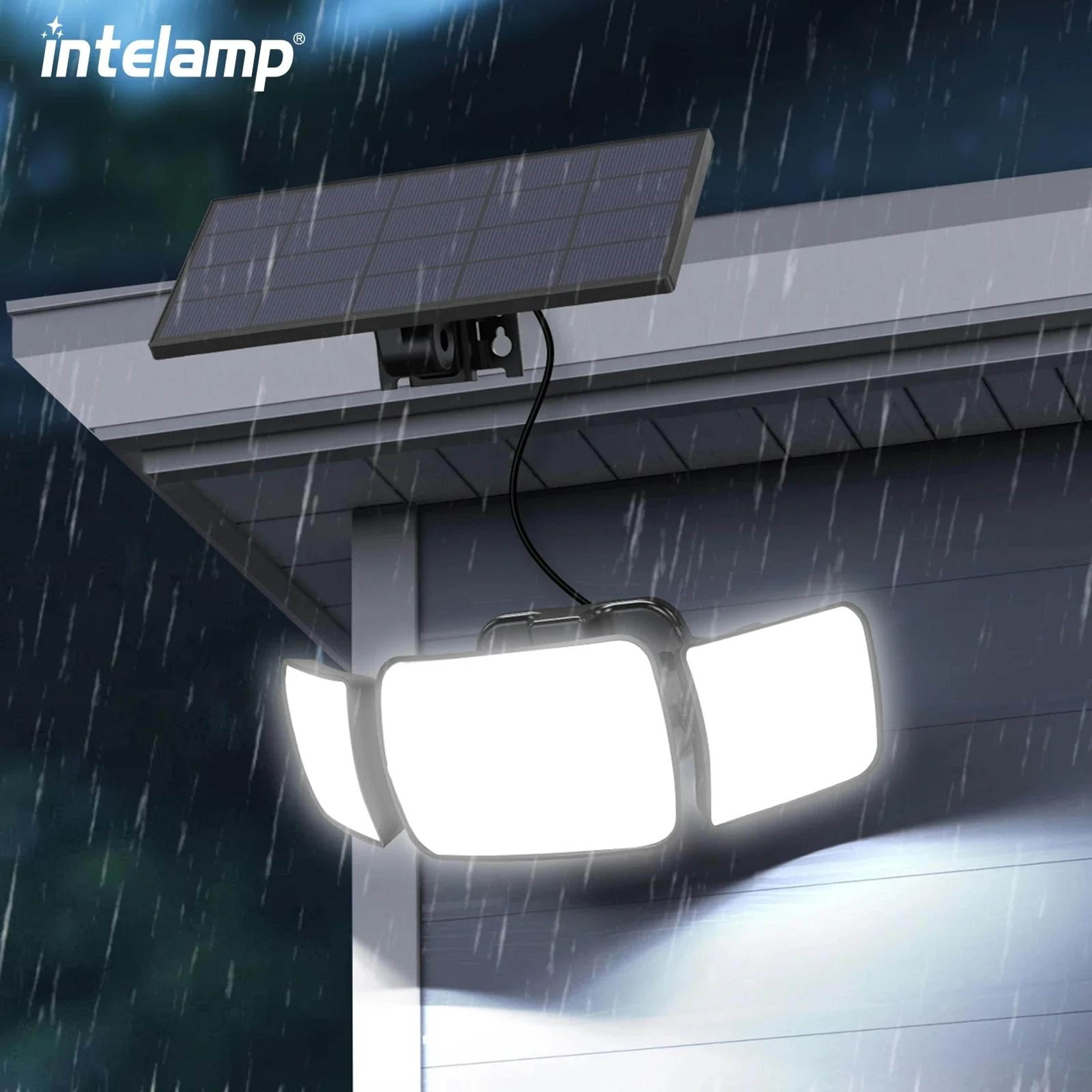 solar outdoor motion sensor wall street lamp waterproof