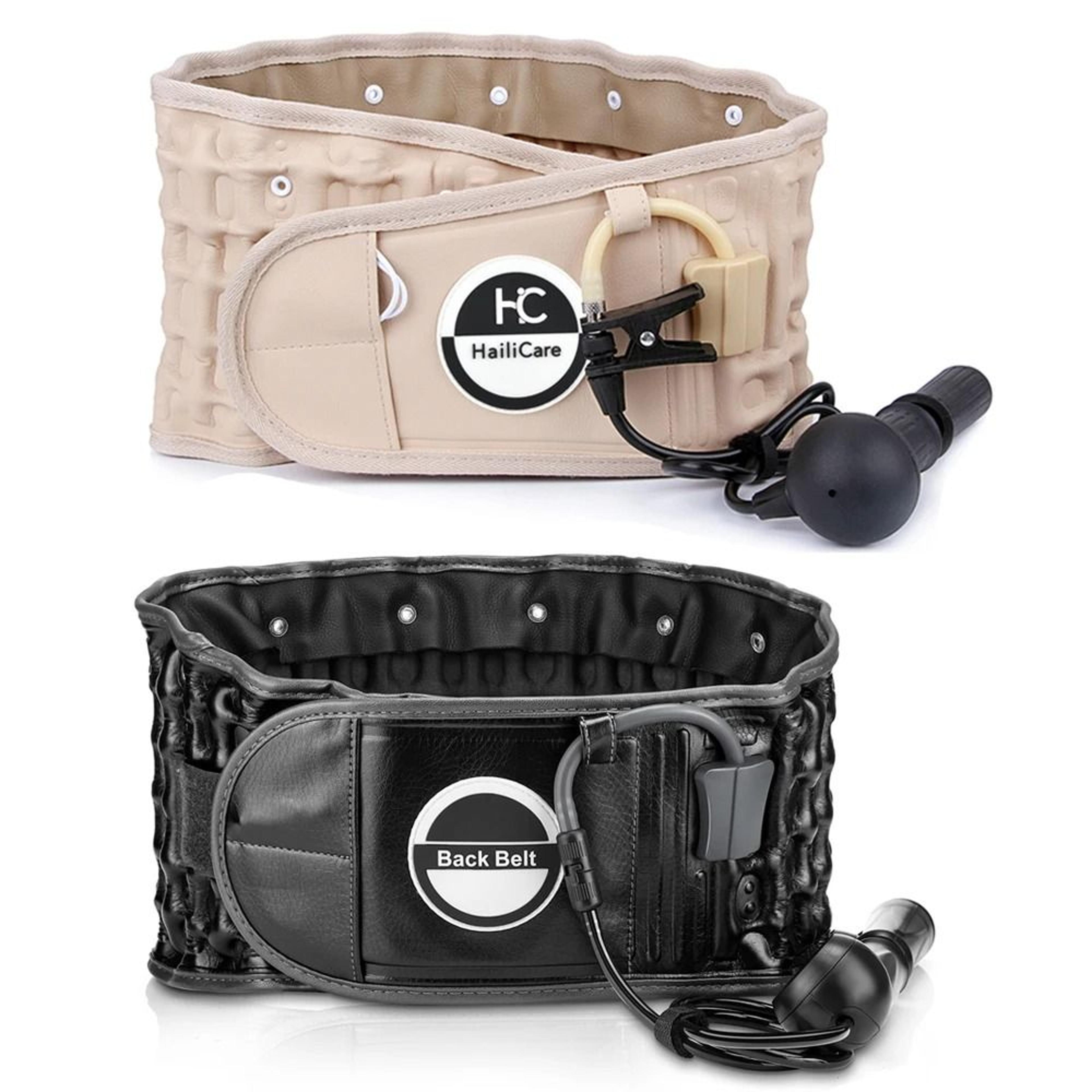 lumbar decompression belt inflatable air traction back support