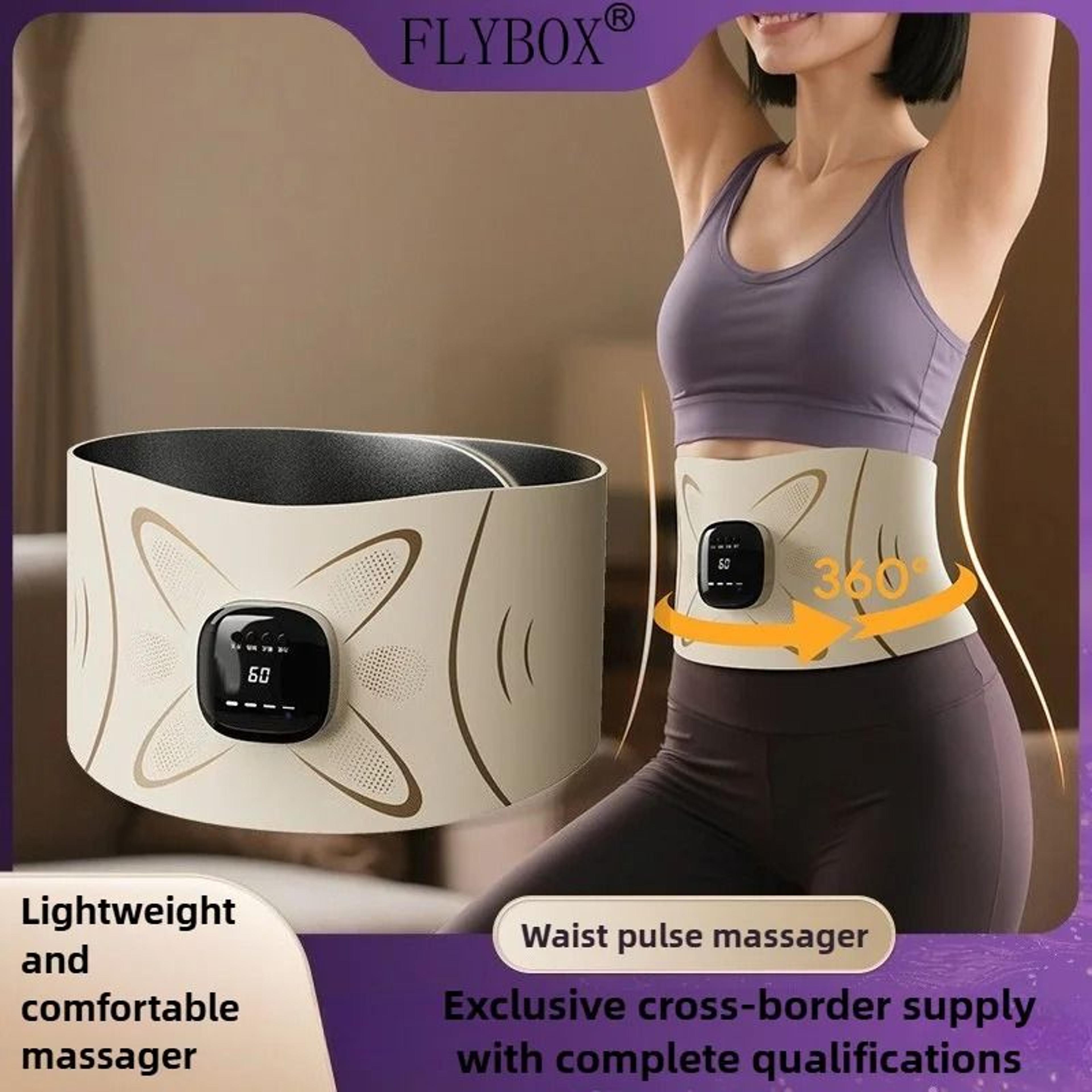 cordless heated ems massage belt for waist