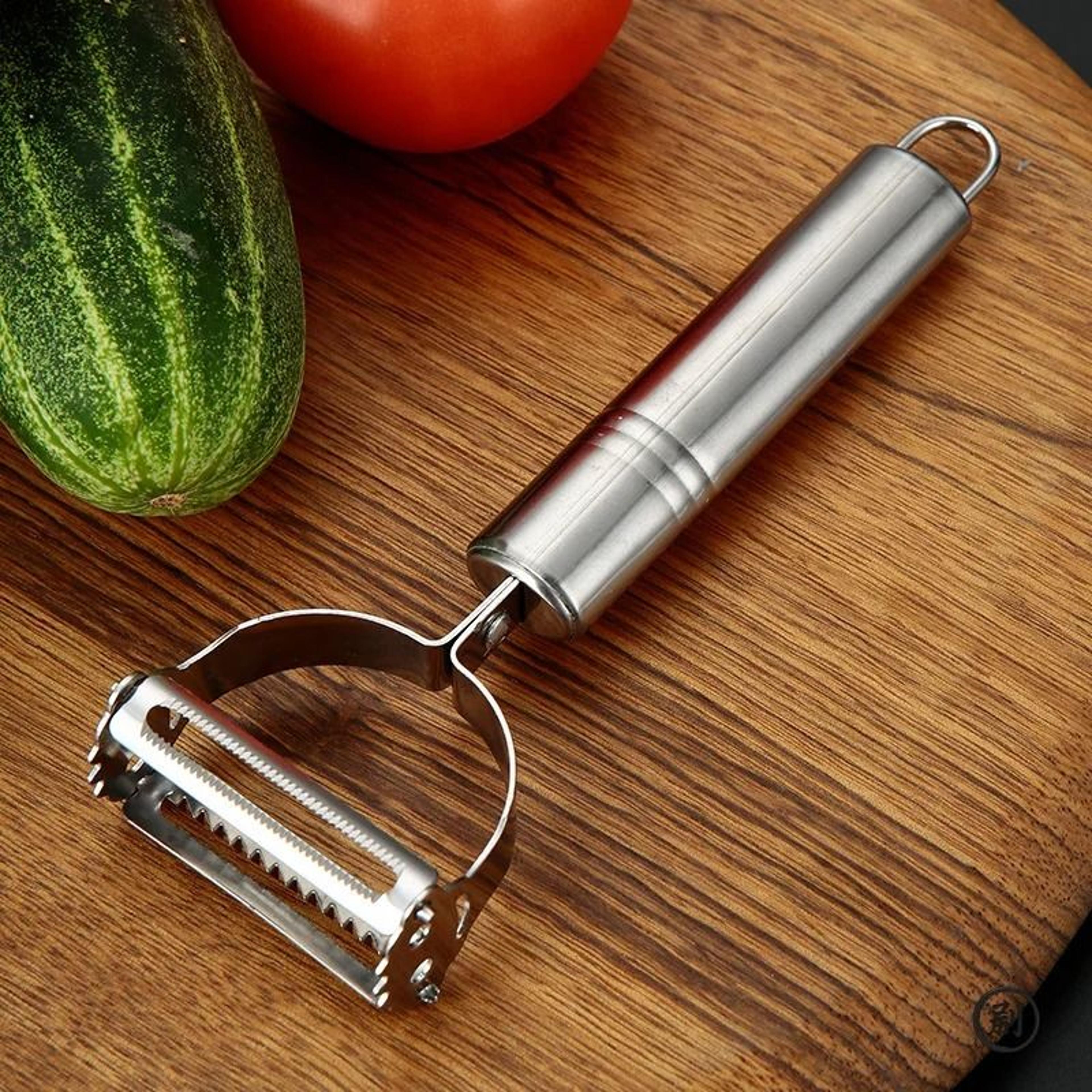 stainless steel julienne peeler vegetable fruit slicer
