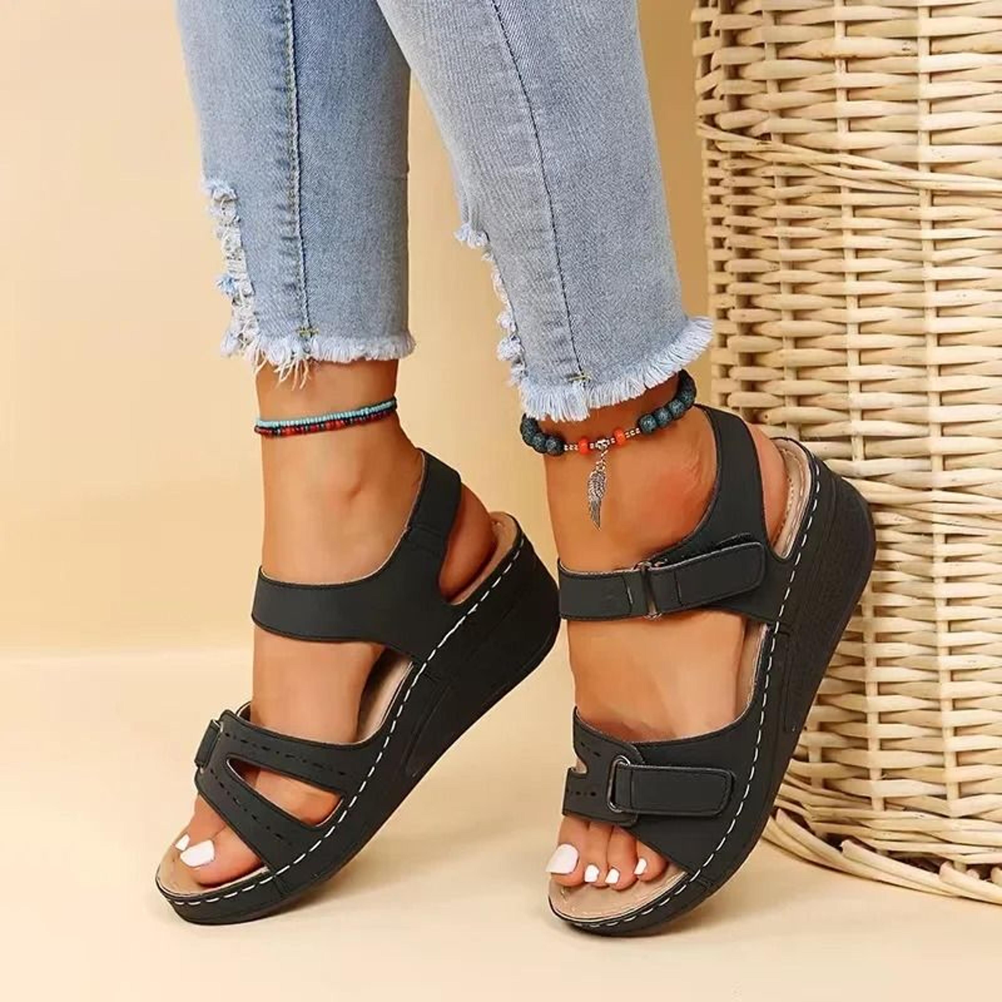 womens soft slip on sandals with open toe comfort design for casual and party wear