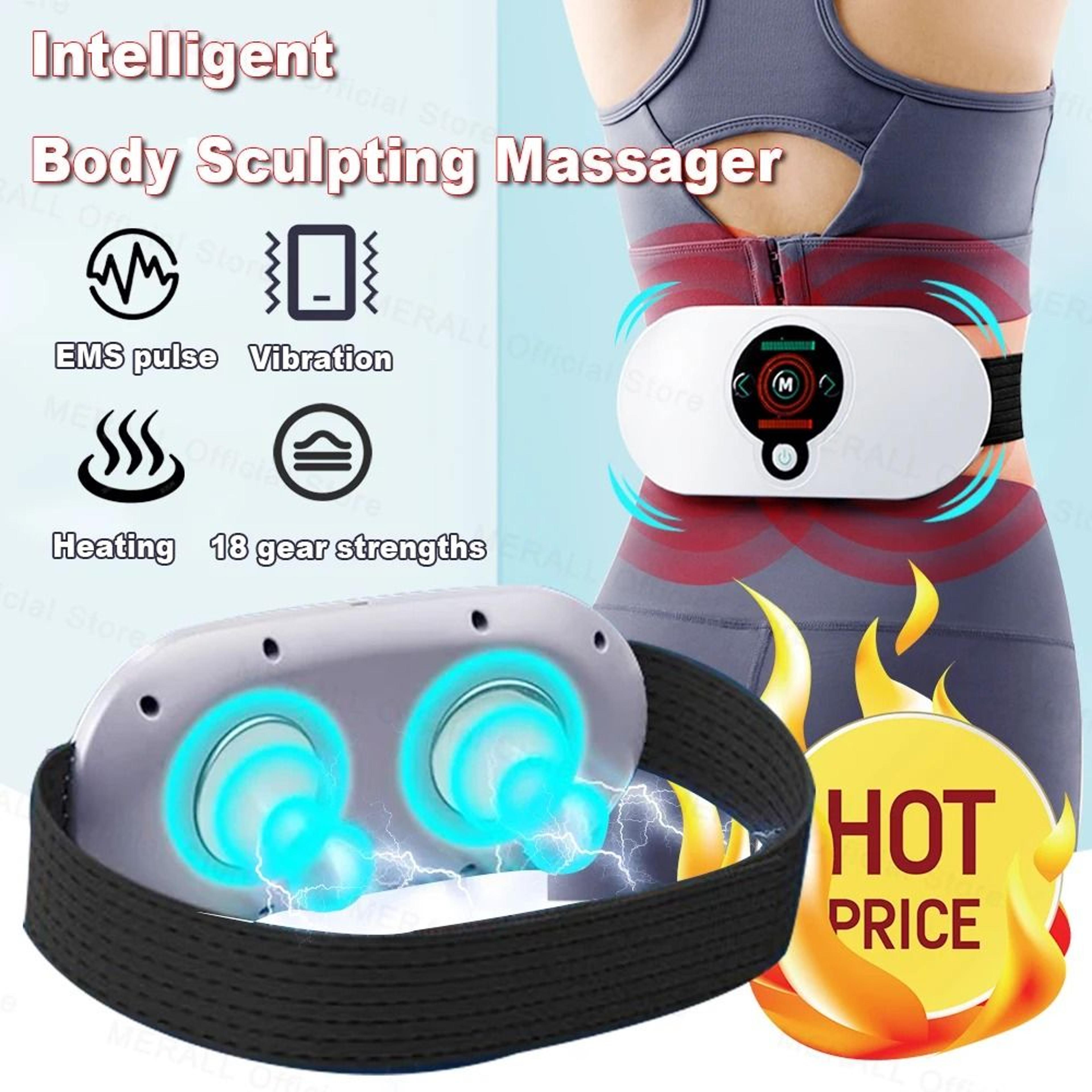 electric waist ems muscle stimulation massager belt
