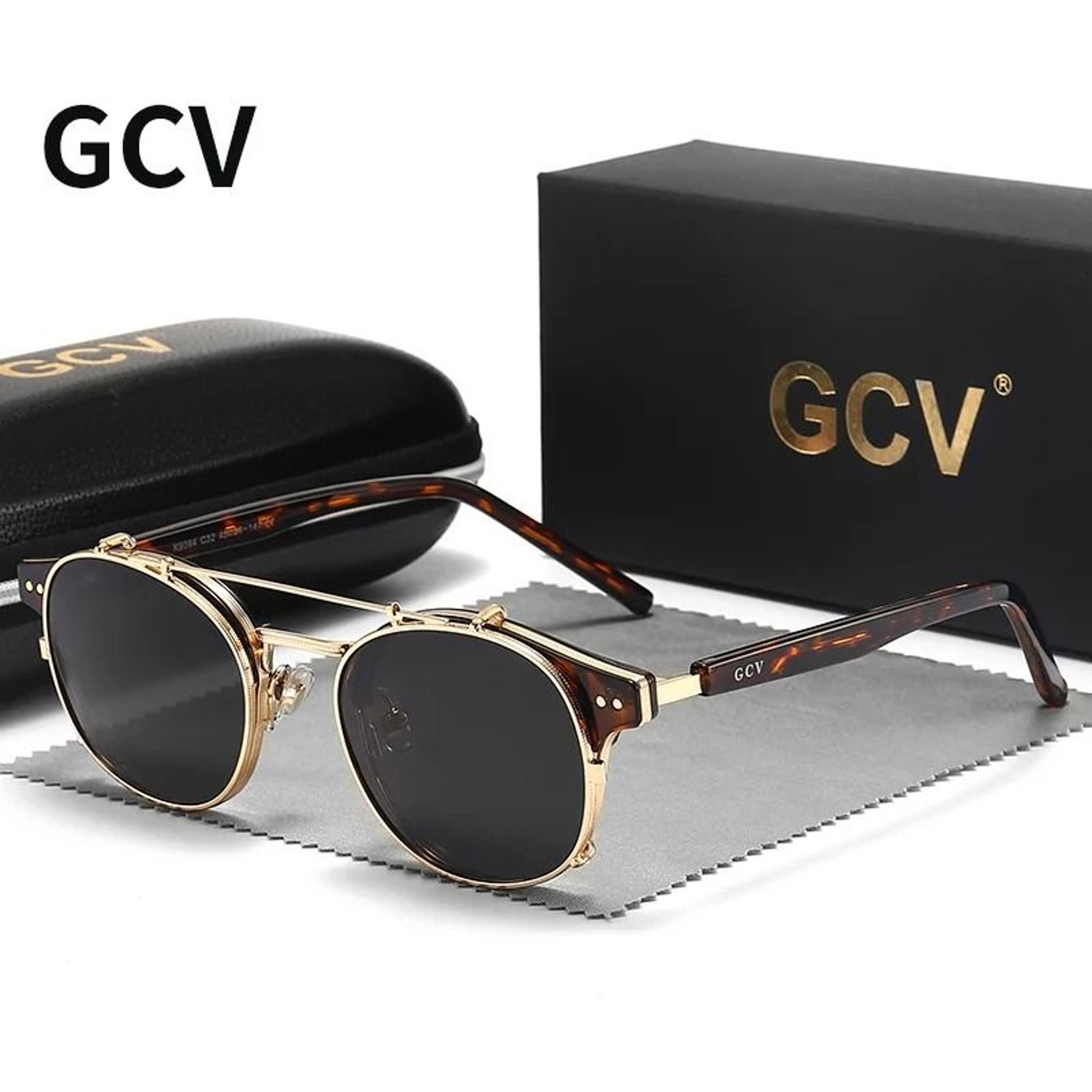double layer removable lens gothic steampunk sunglasses