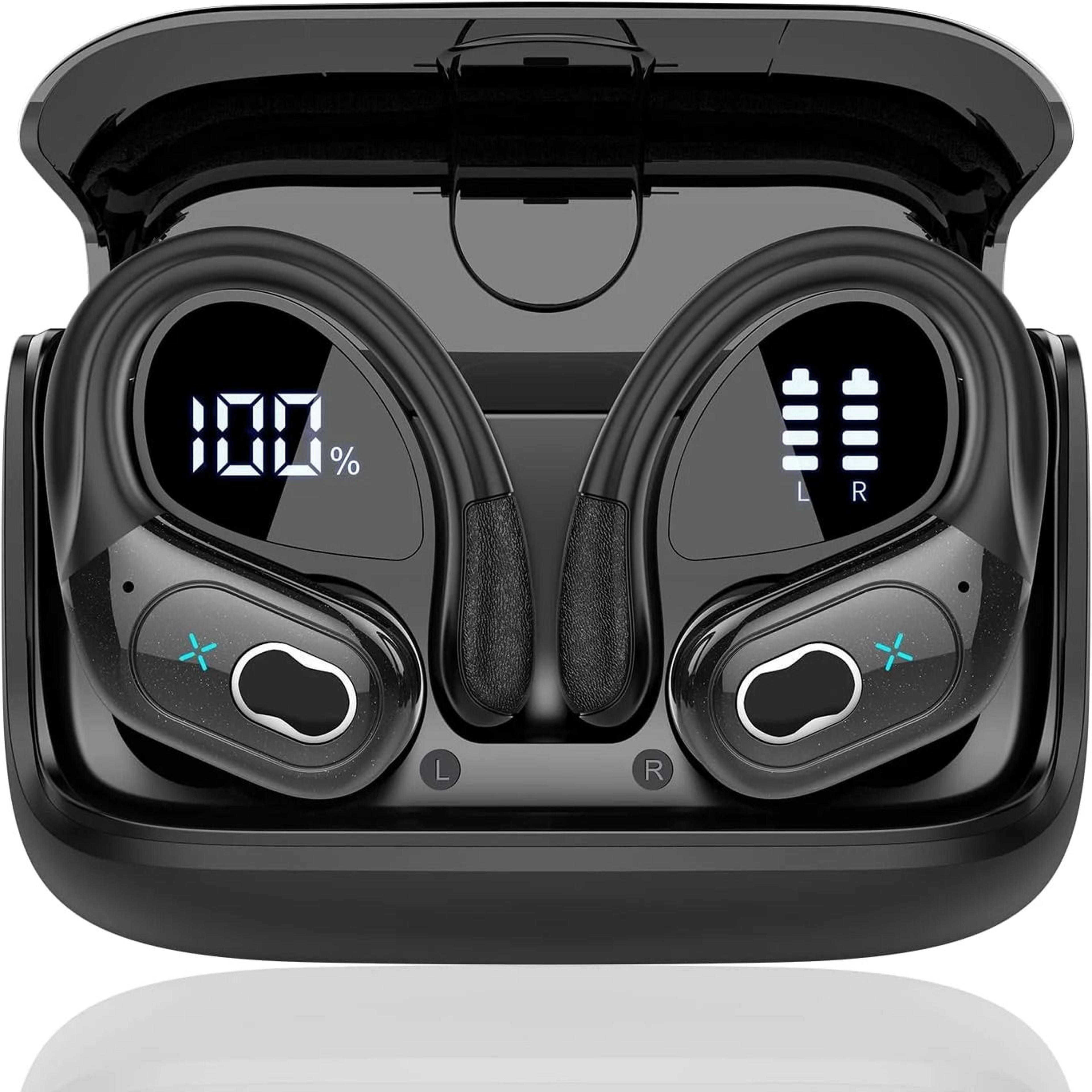 tws sports bluetooth earbuds led touch headset