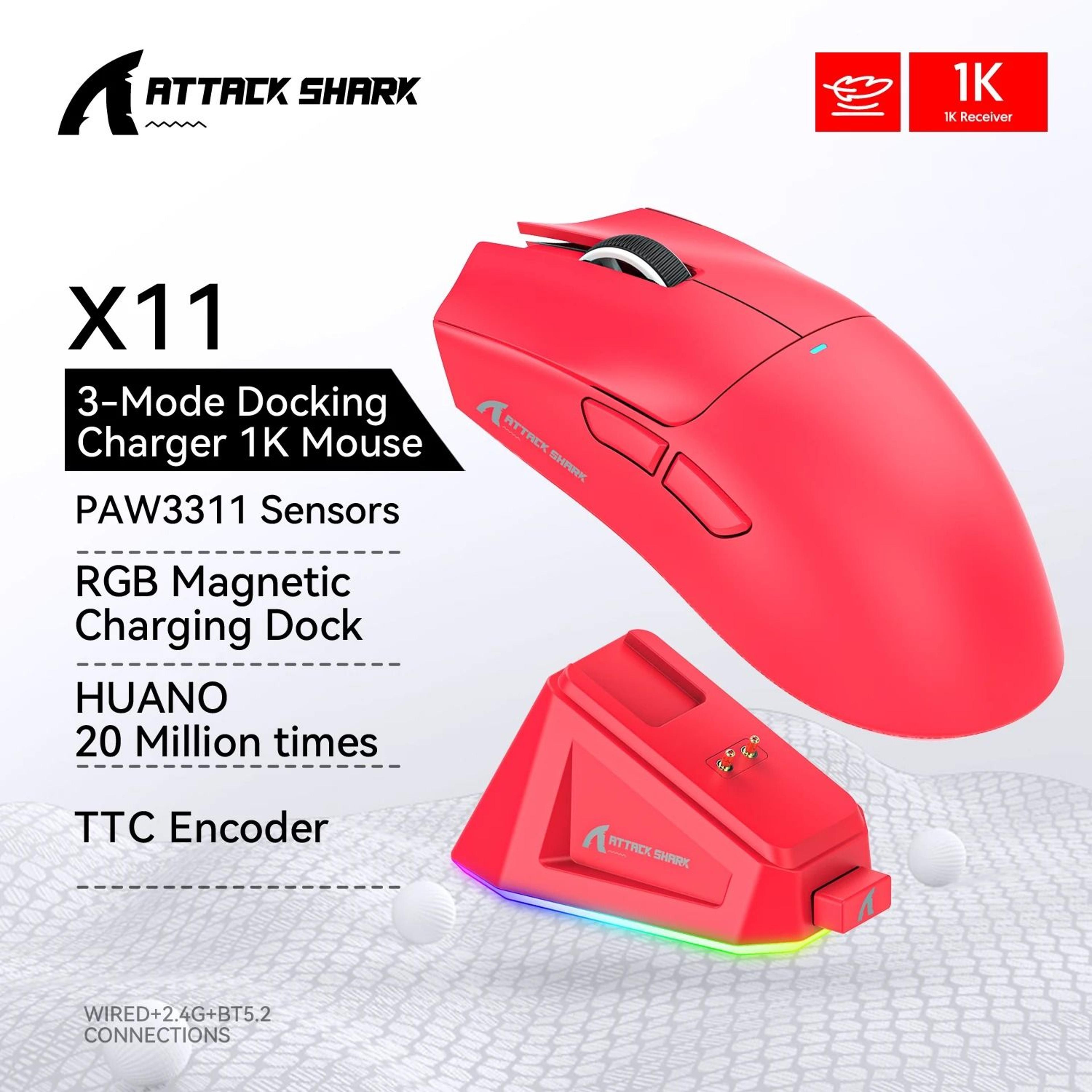attack shark x11 wireless gaming mouse