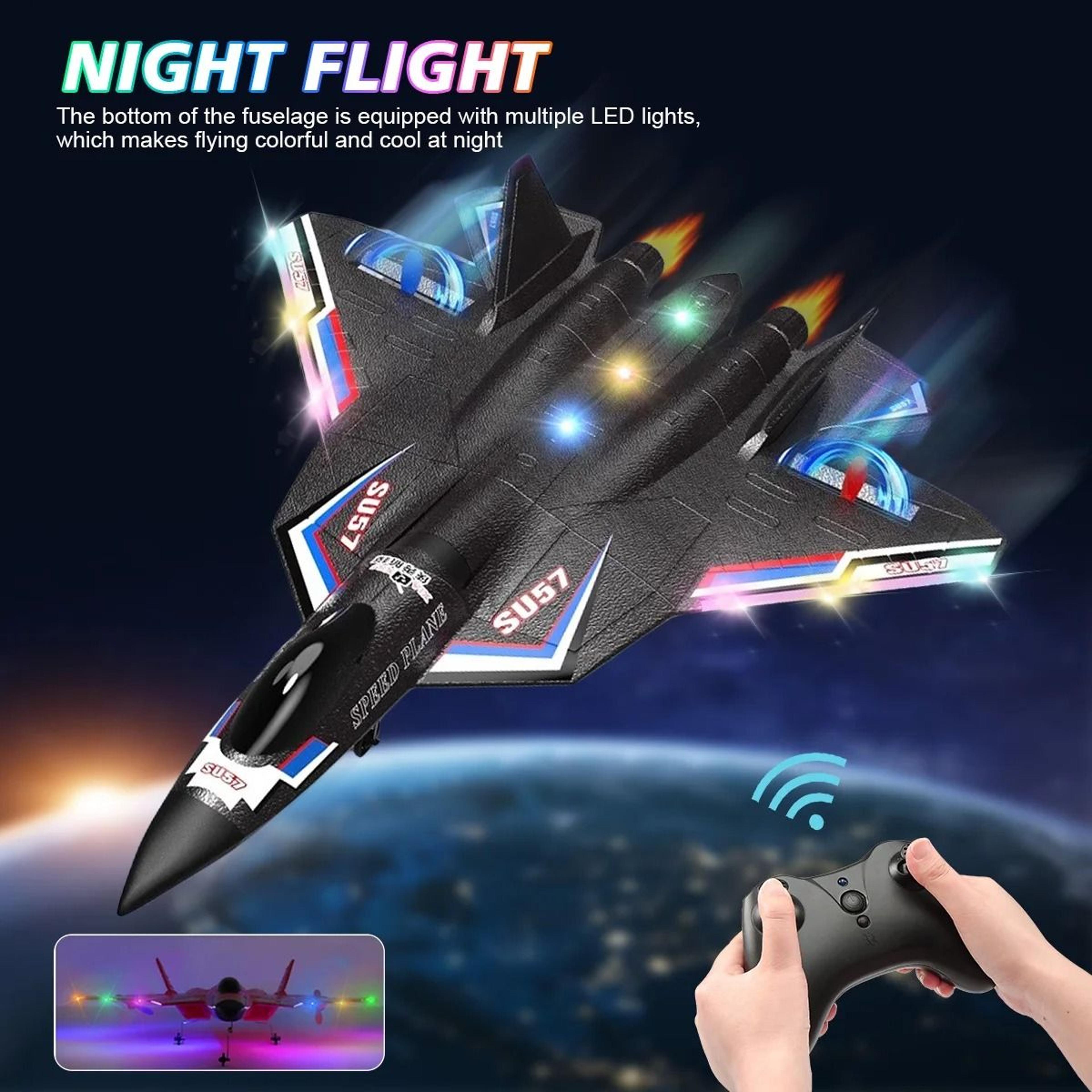 su57 rc plane light up foam fixed wing