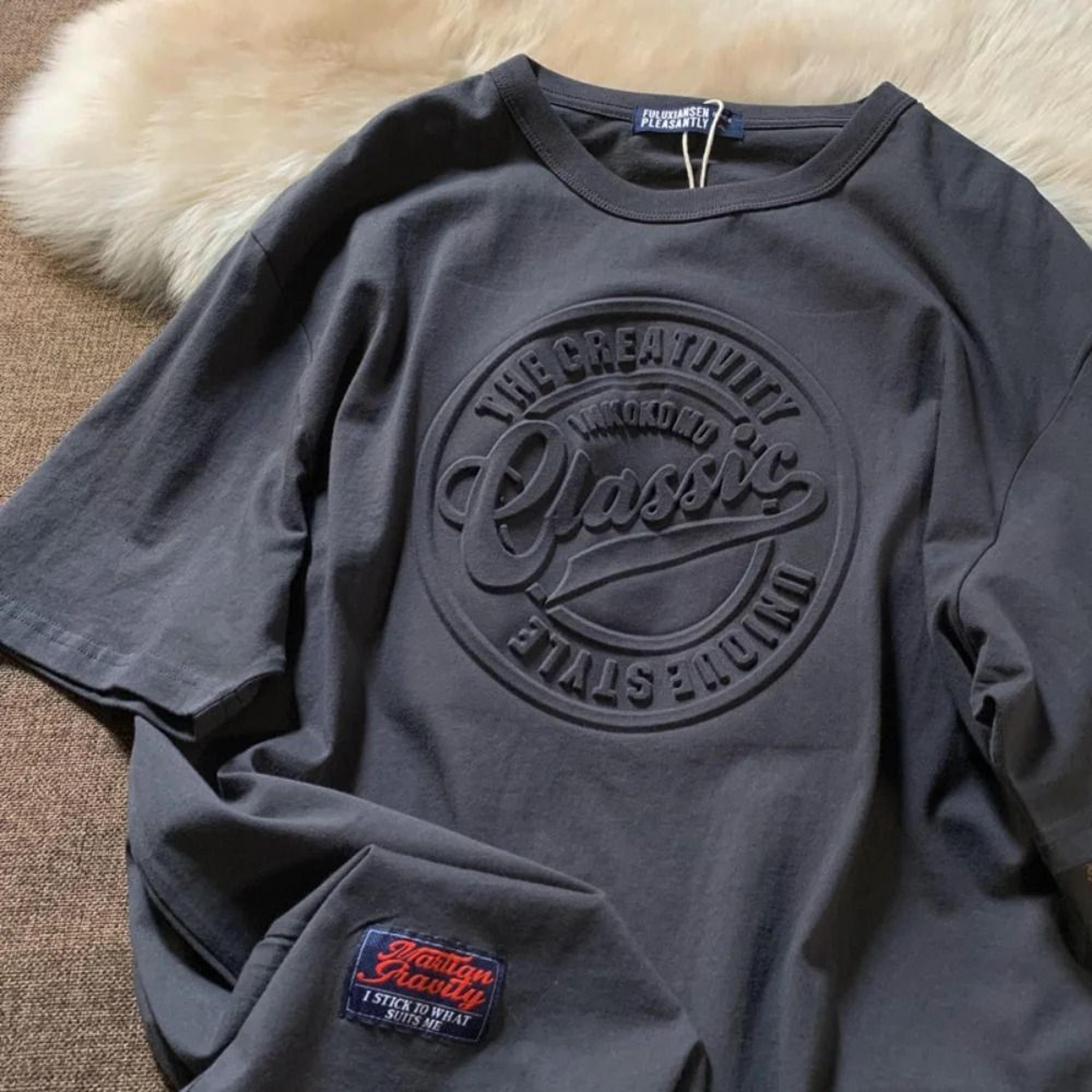 vintage 3d print steel seal short sleeve t shirt