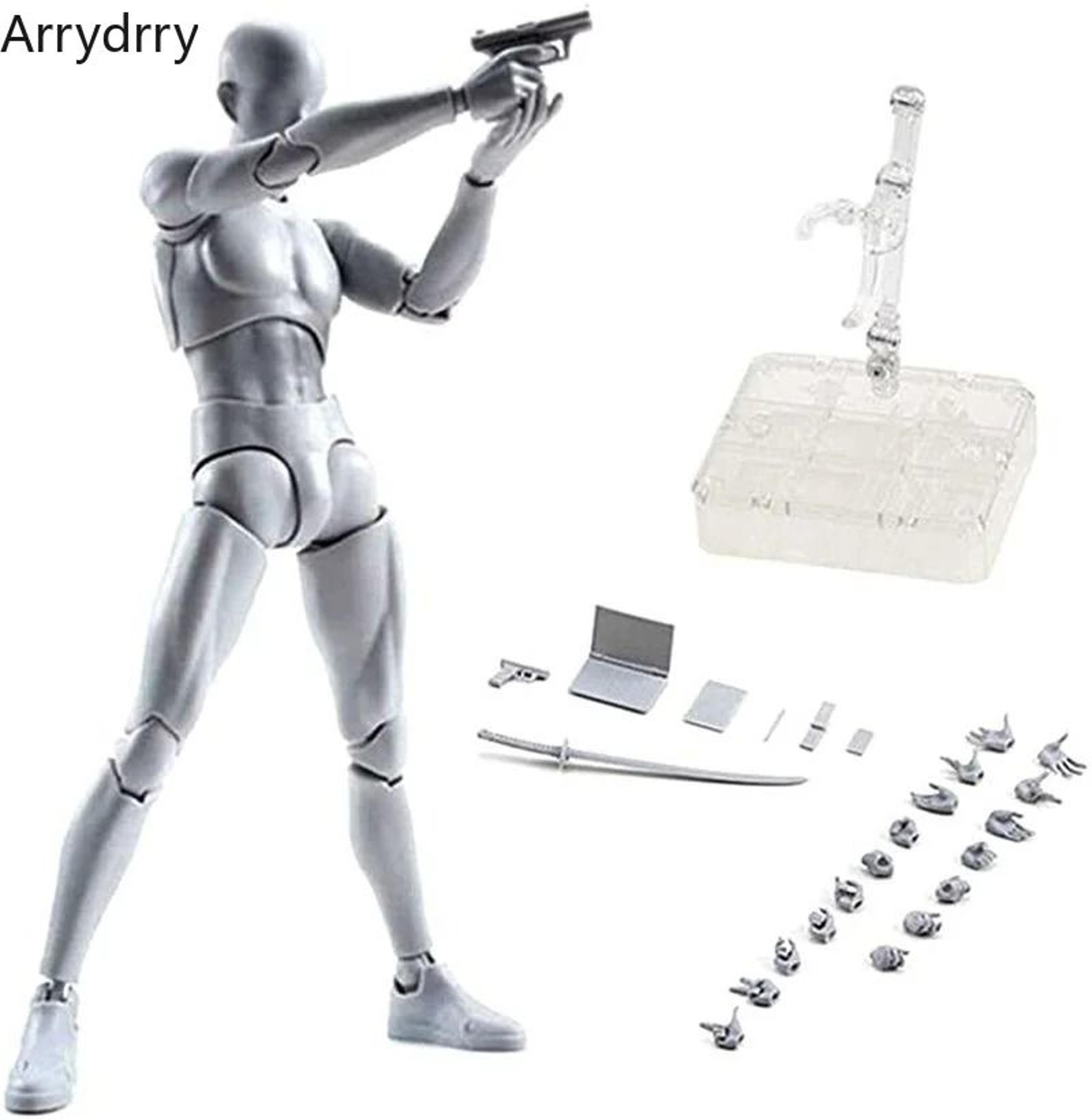 drawing figurines body kun pvc movable model