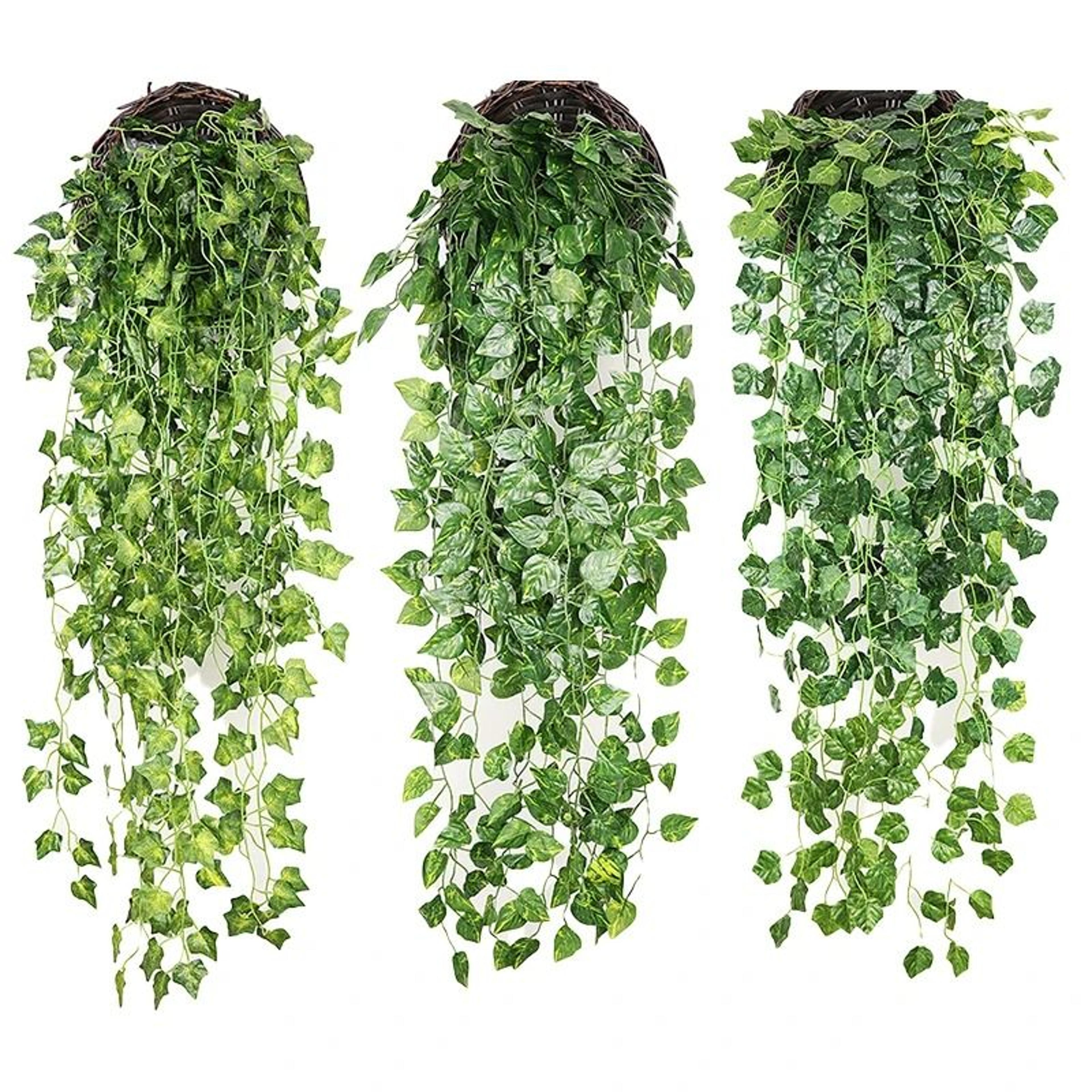 artificial vines wall hanging rattan leaves ivy