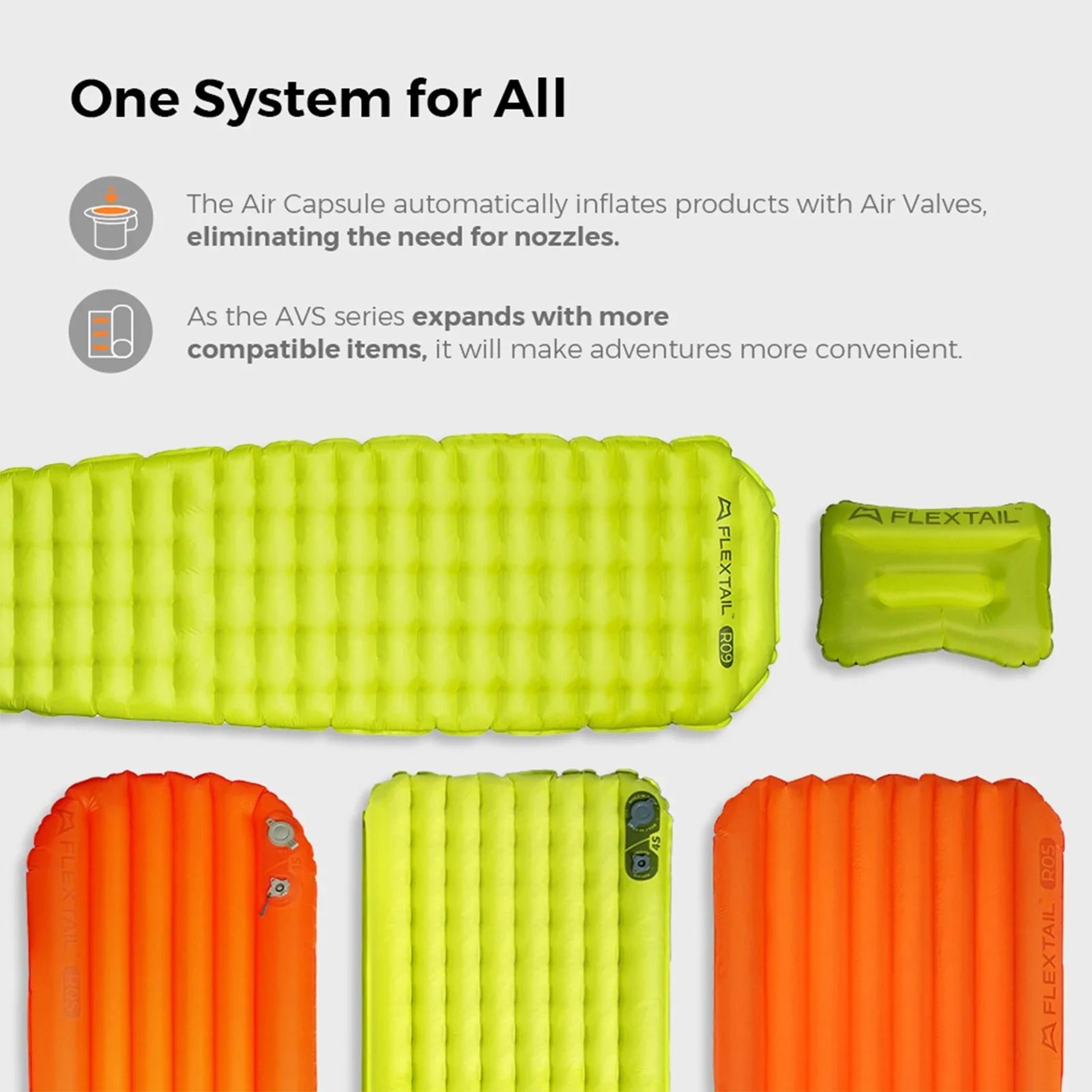 flextail insulated ultralight inflatable sleeping pad for camping