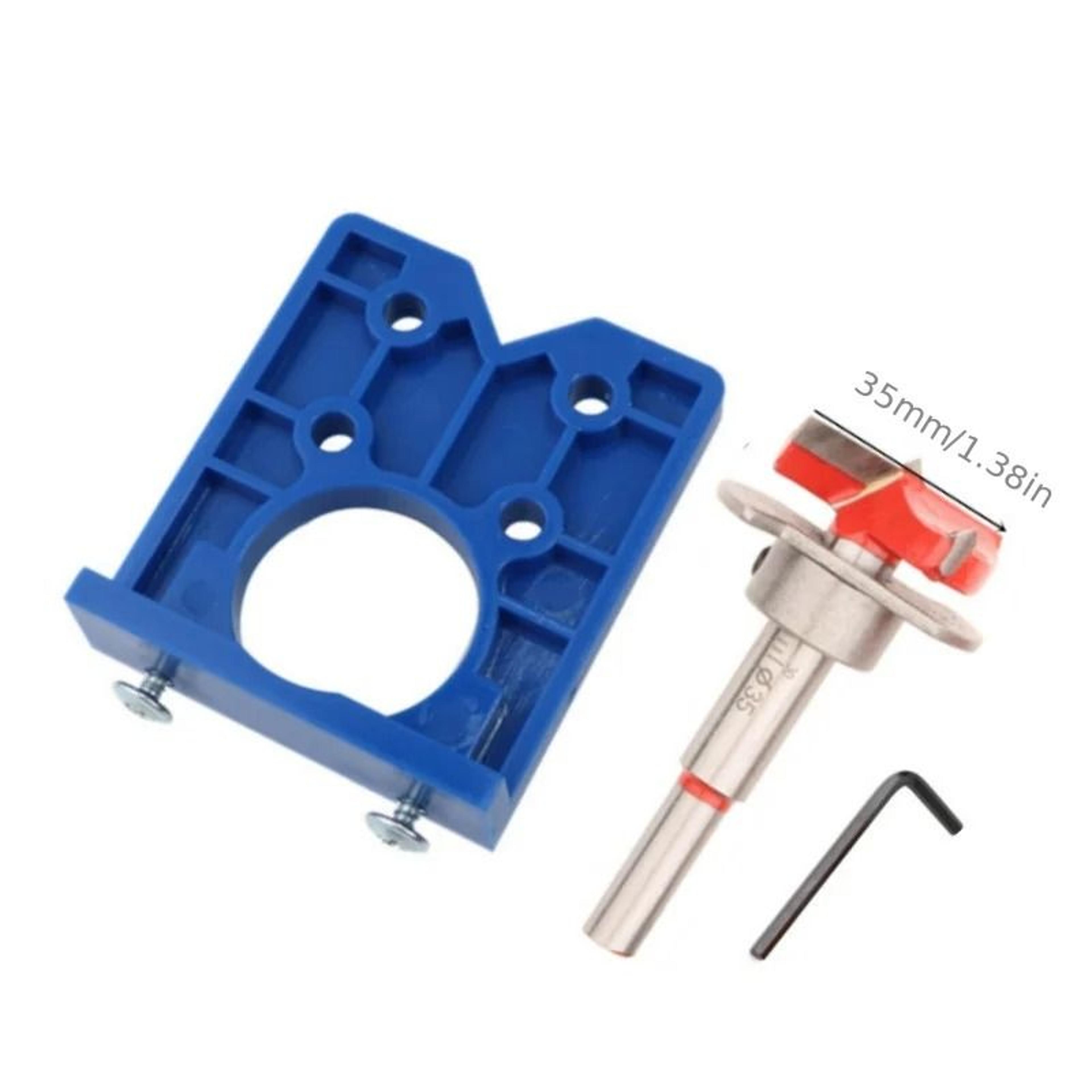 concealed hinge boring jig for furniture cabinet door installation