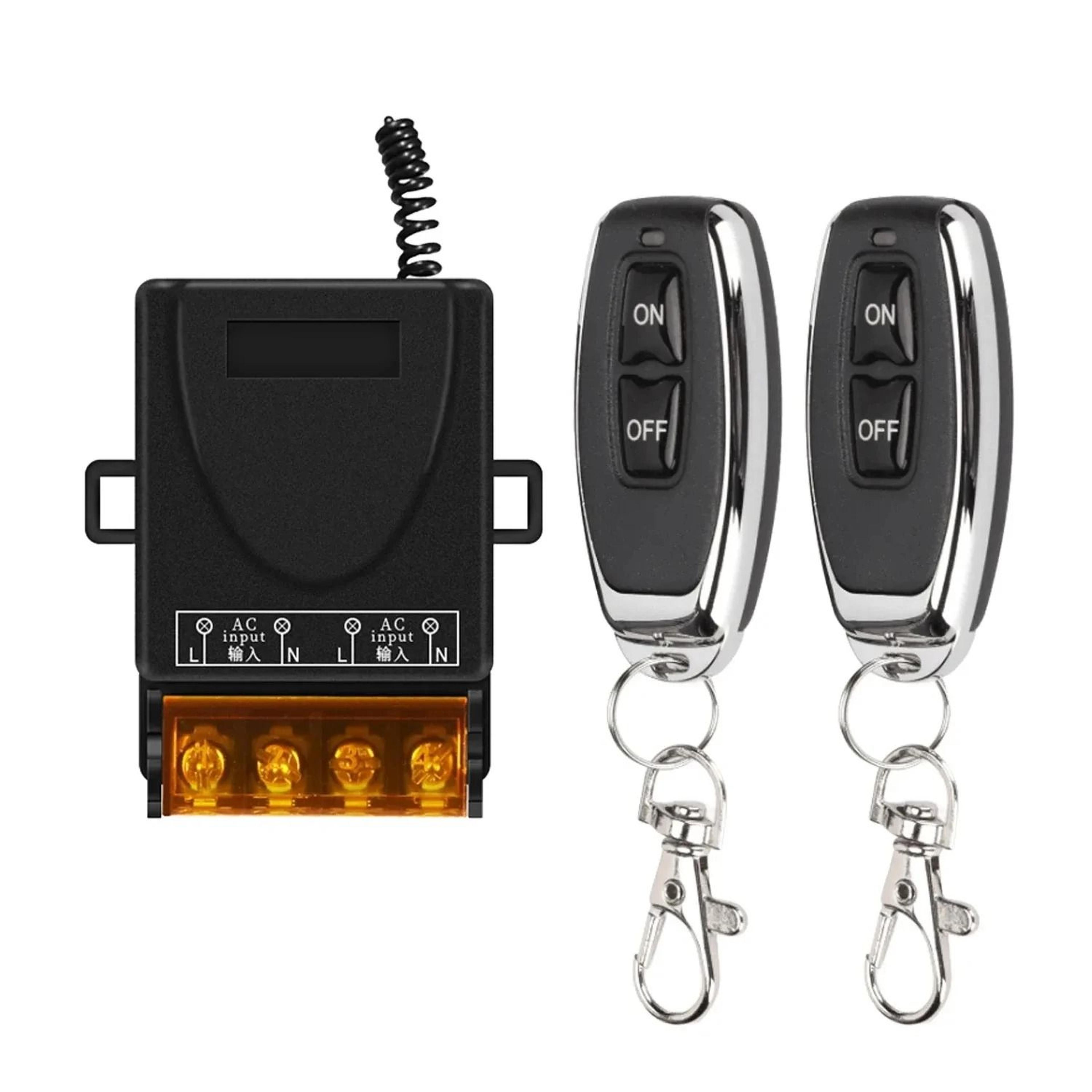 wireless rf remote control switch with relay receiver and transmitter