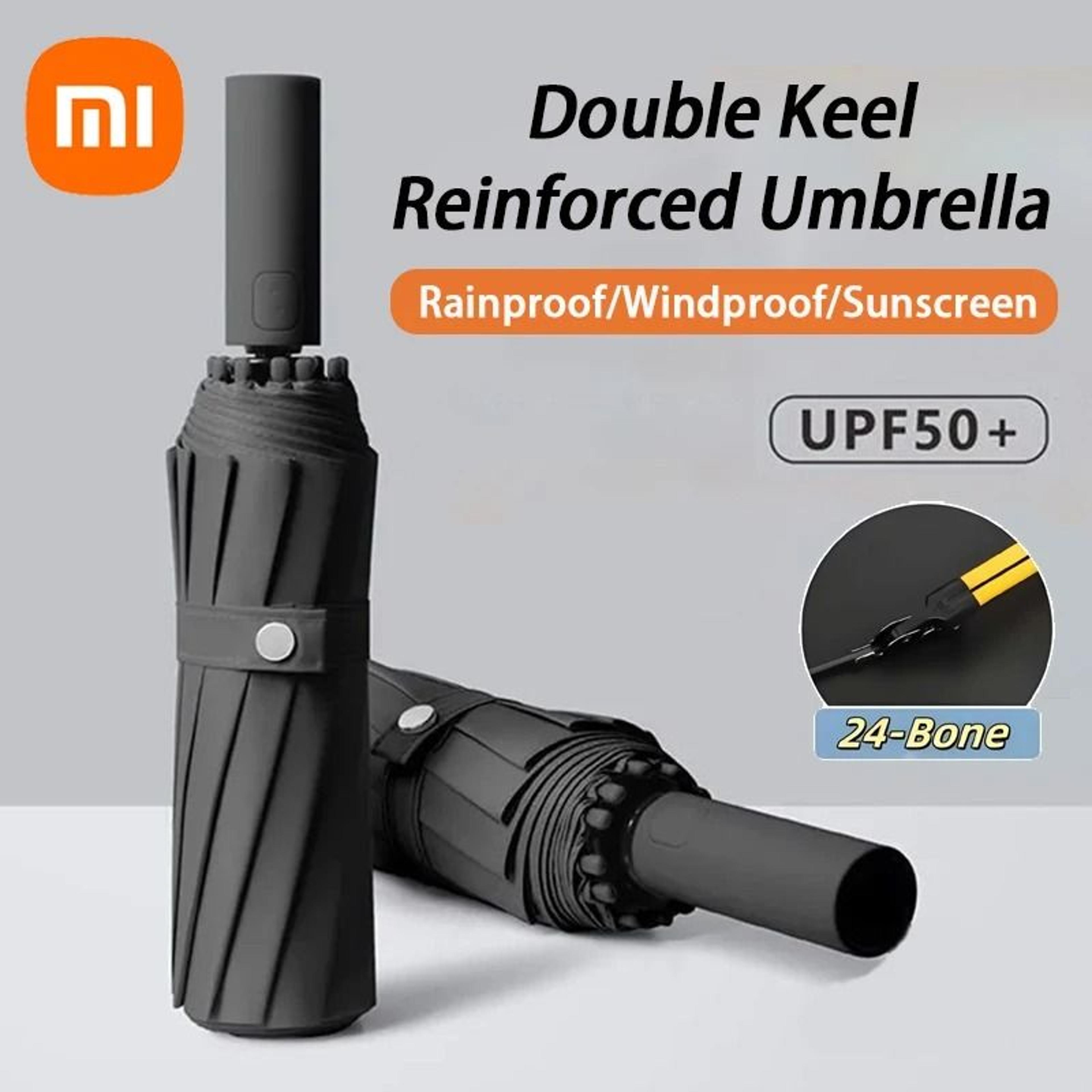 xiaomi automatic 24 rib collapsible uv protection umbrella
