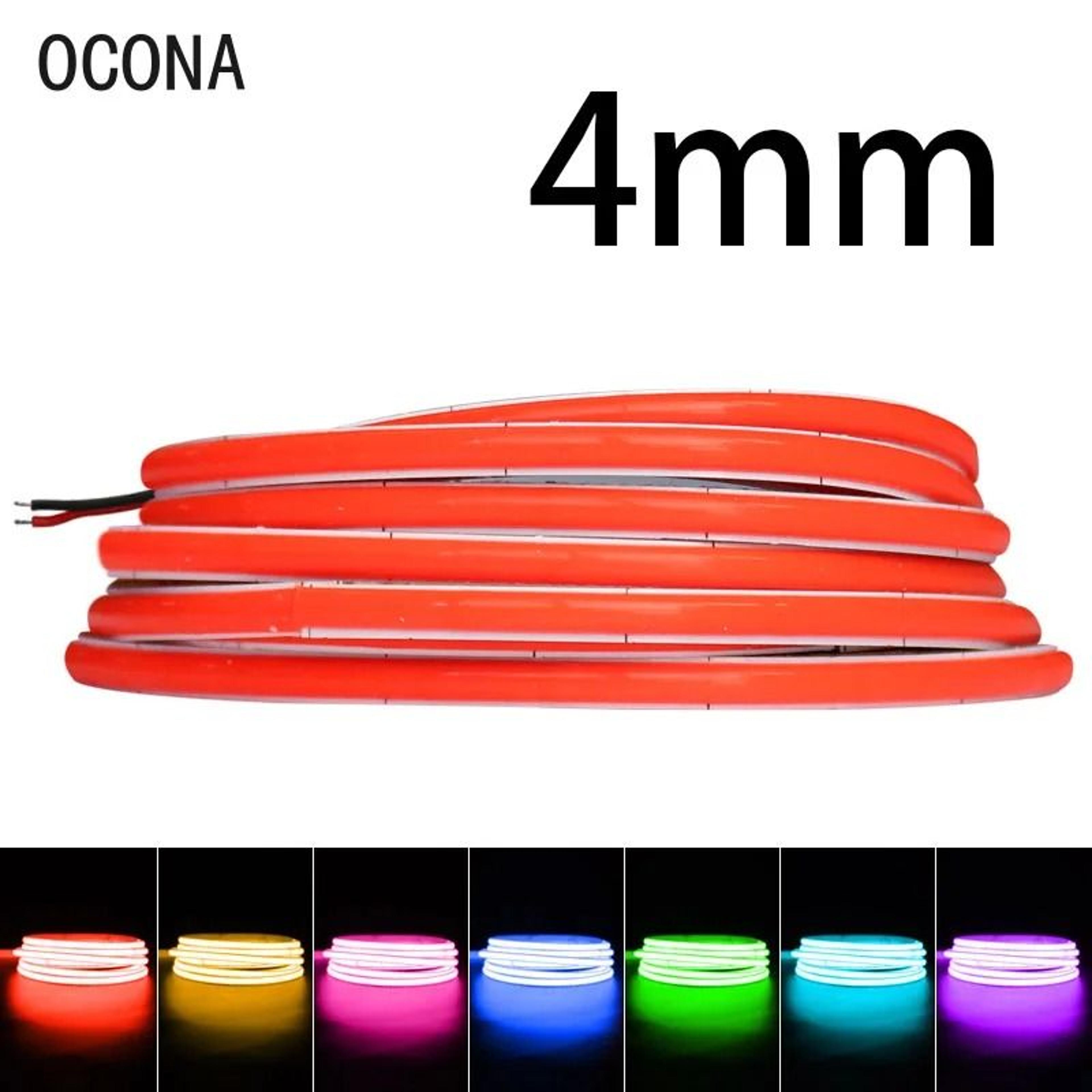 ocona super thin 4 mm multi-color cob led strip light