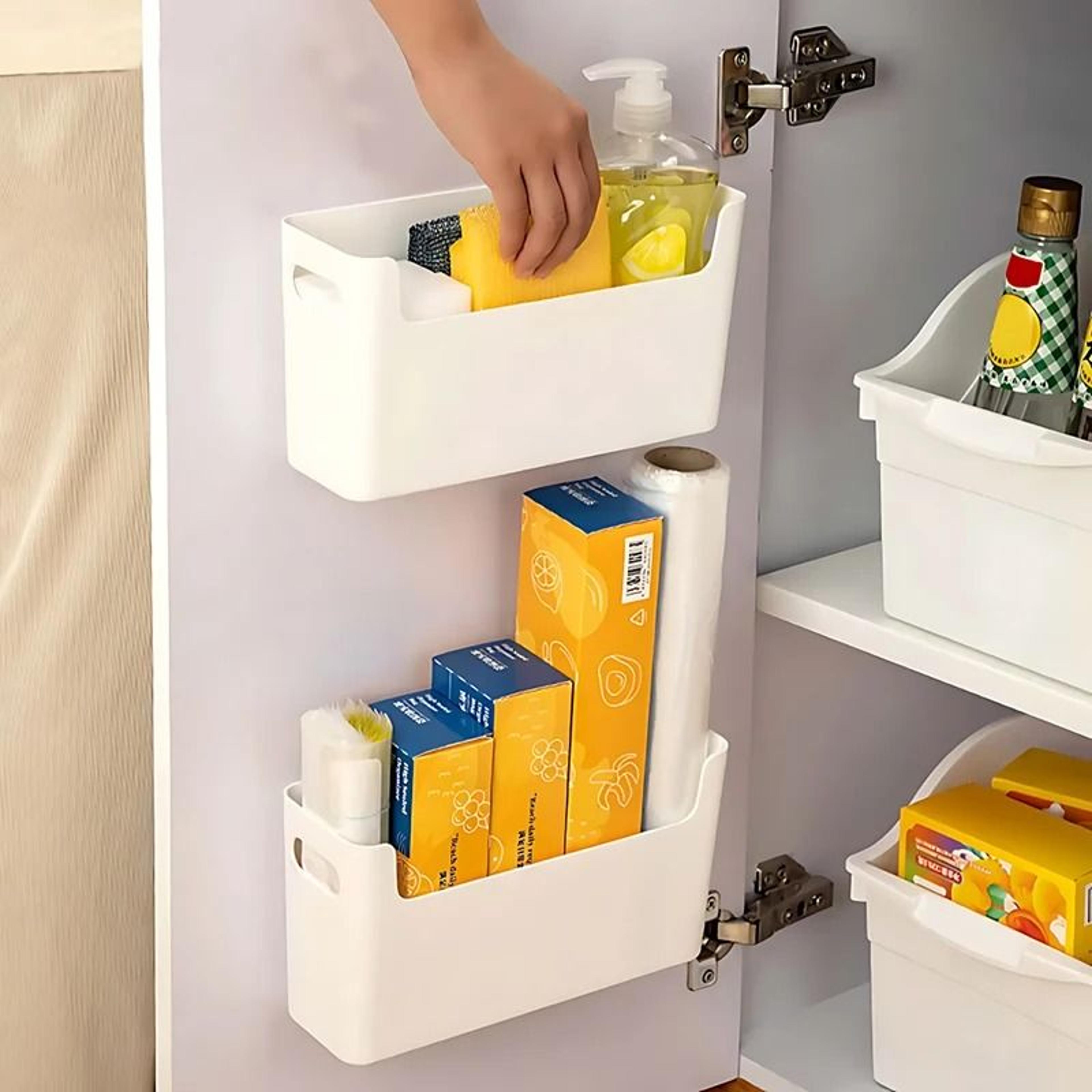 non perforated cling film rack for cabinet door organizer