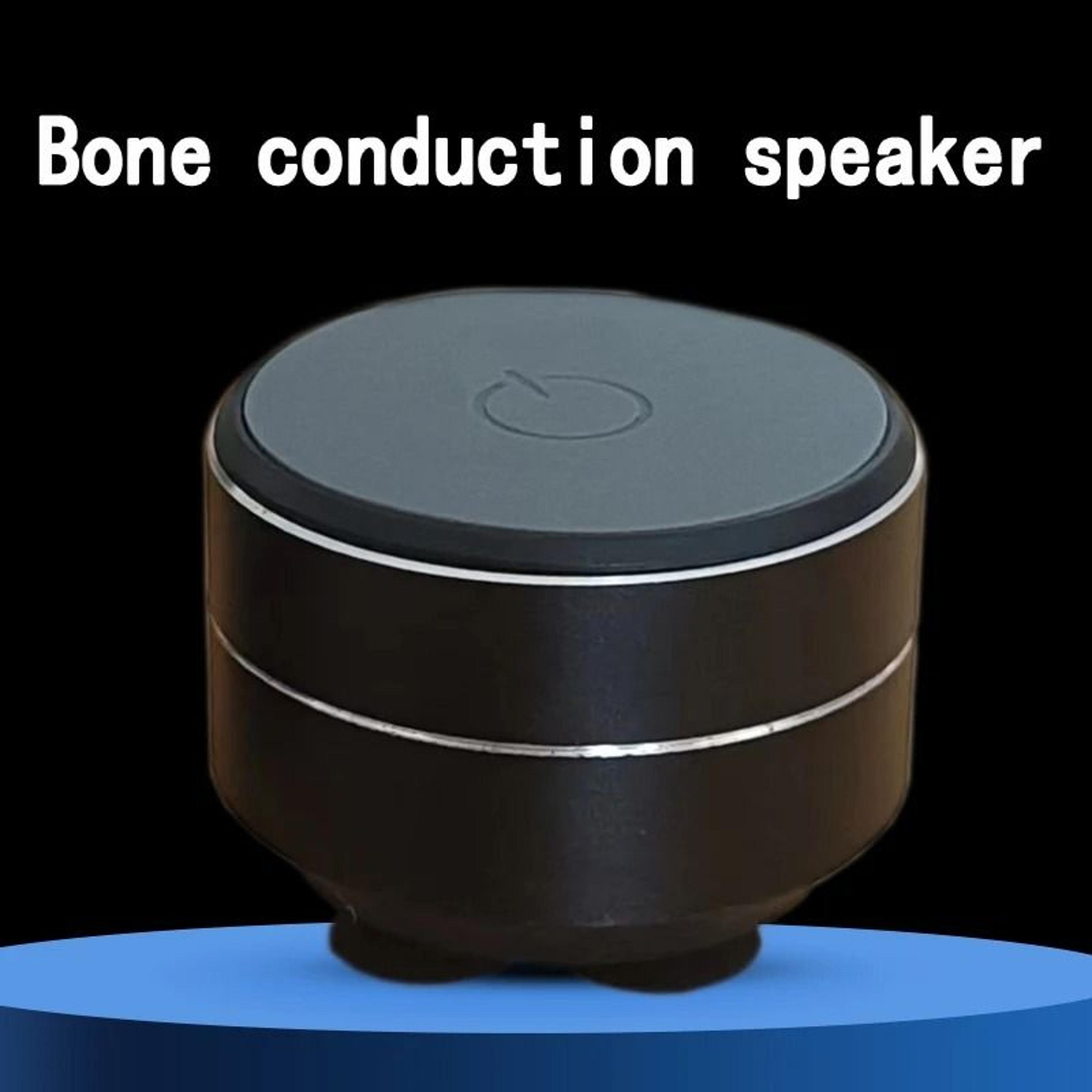 bone conduction wireless speaker with sucker mount and enhanced bass