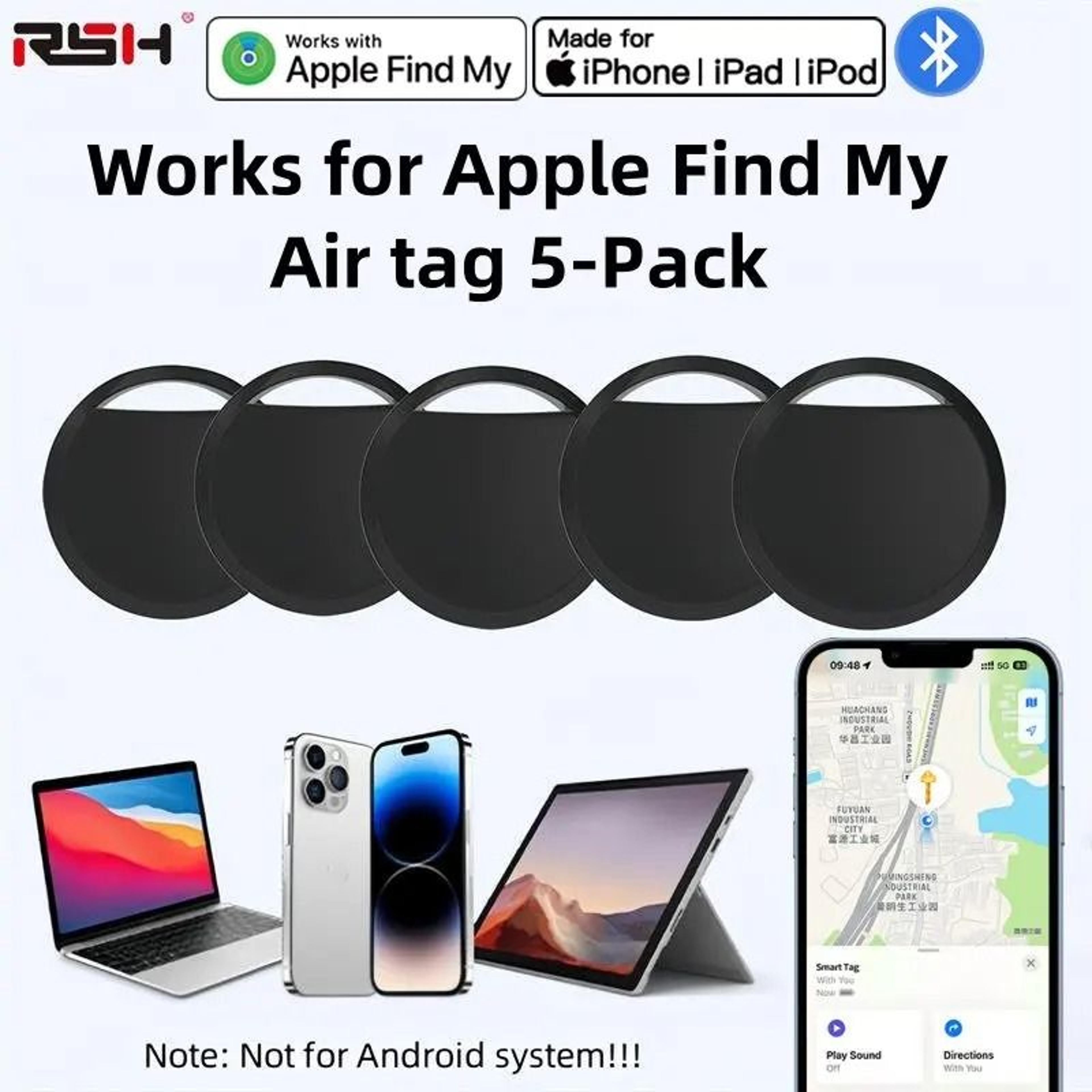 smart air tag bundle for ios devices find my compatible tracker kit