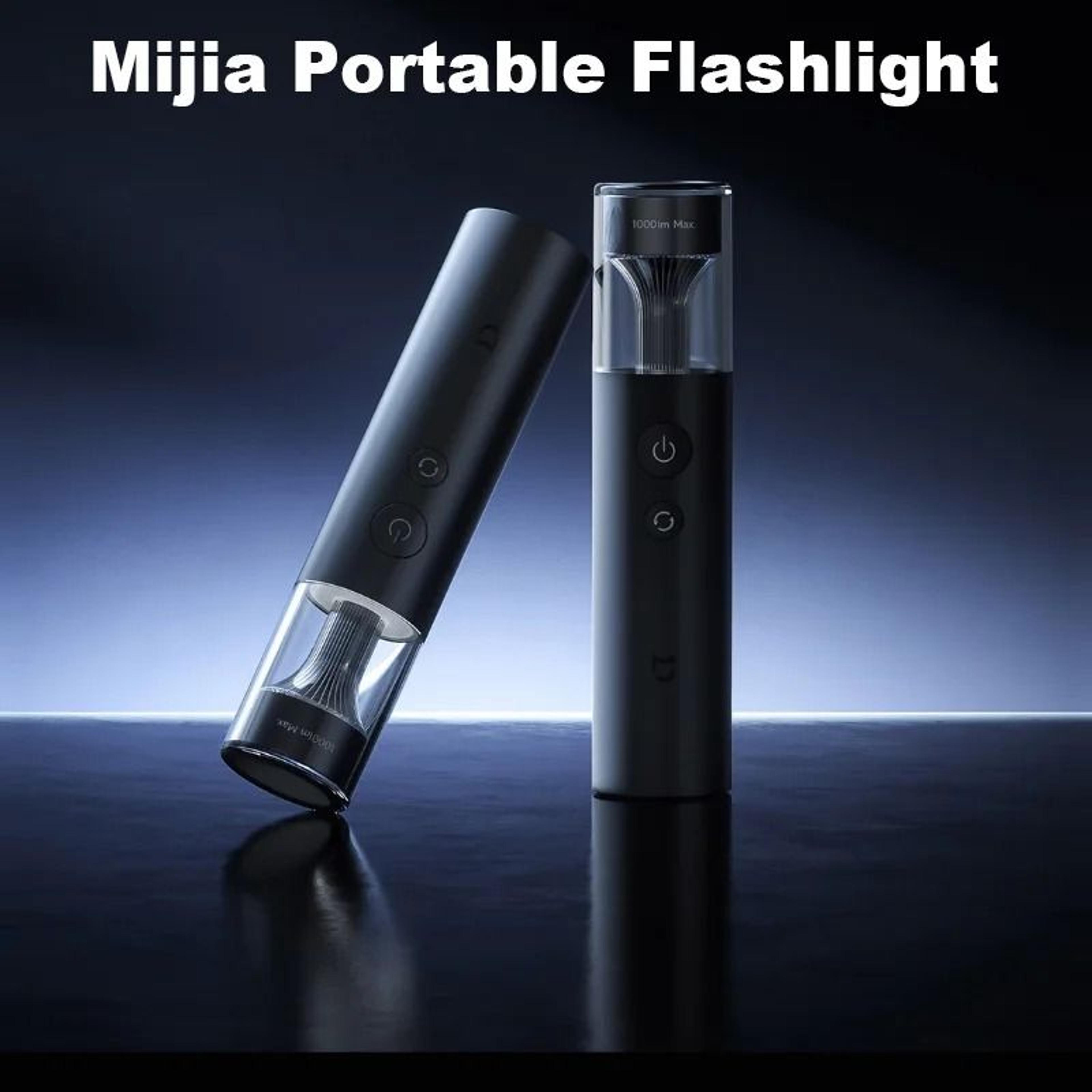 xiaomi mijia multifunctional flashlight 1000lm 3100mah ip65 waterproof