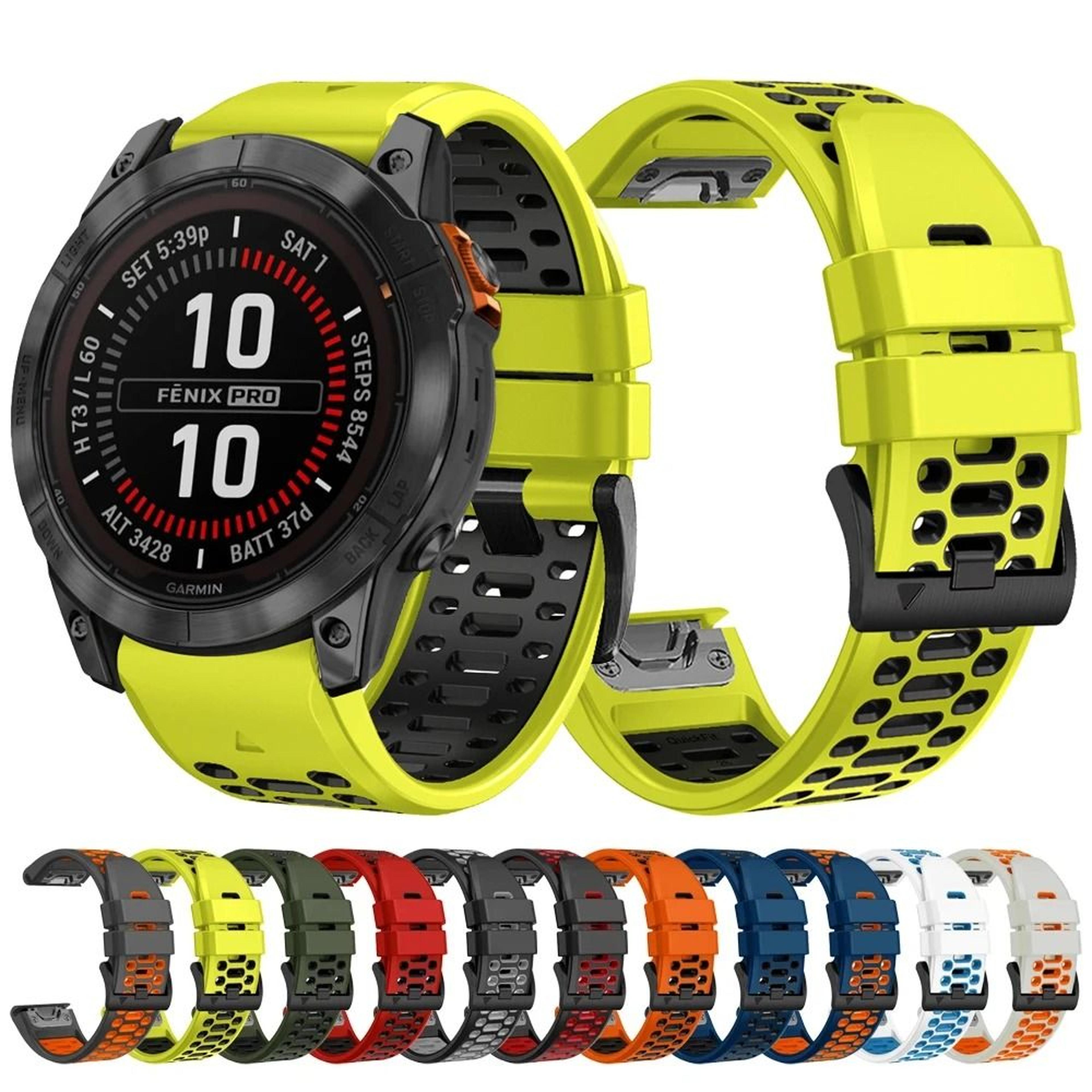 quickfit sport silicone watch strap 22mm 26mm for garmin fenix and epix