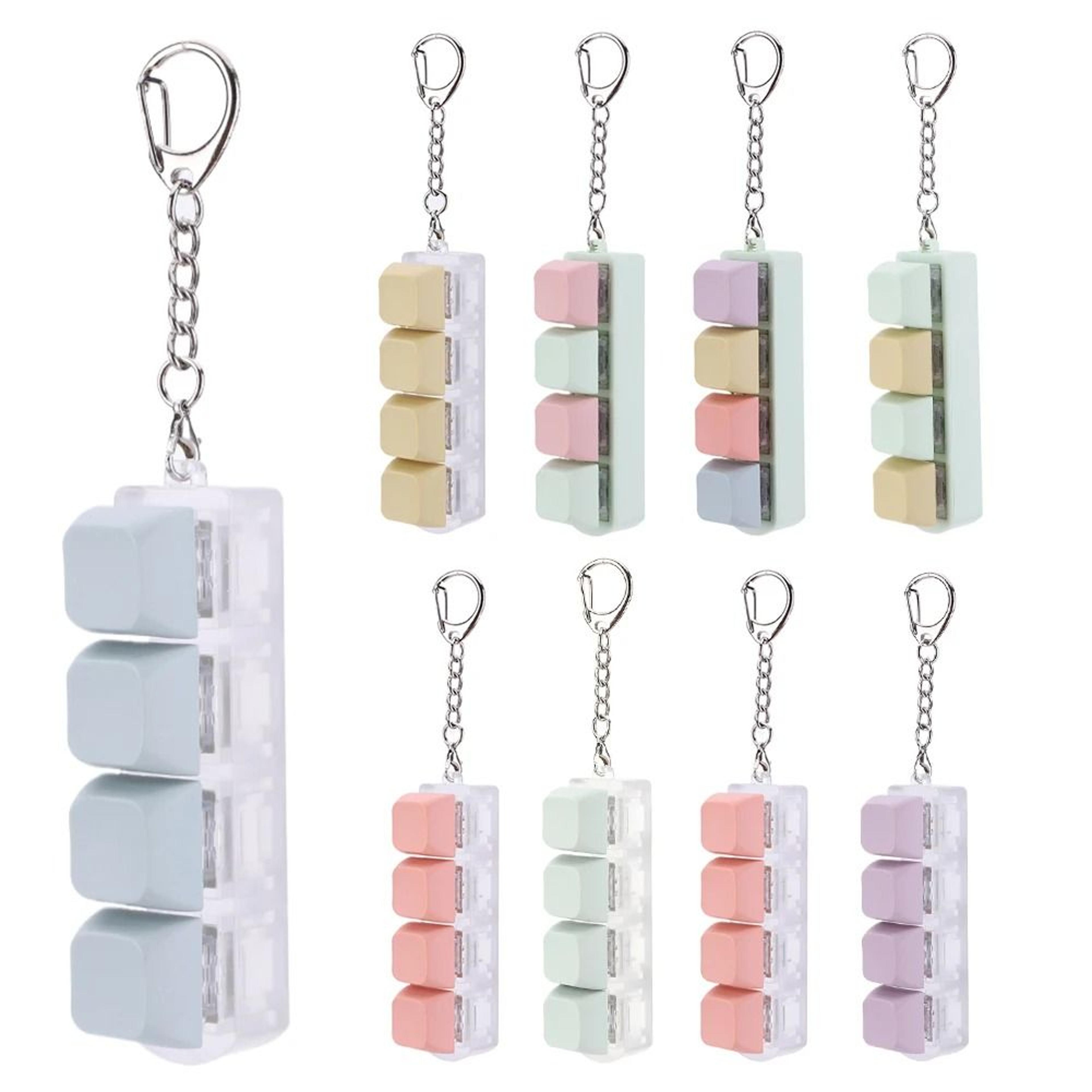 button keycap fidget keychain toy decompression keyboard