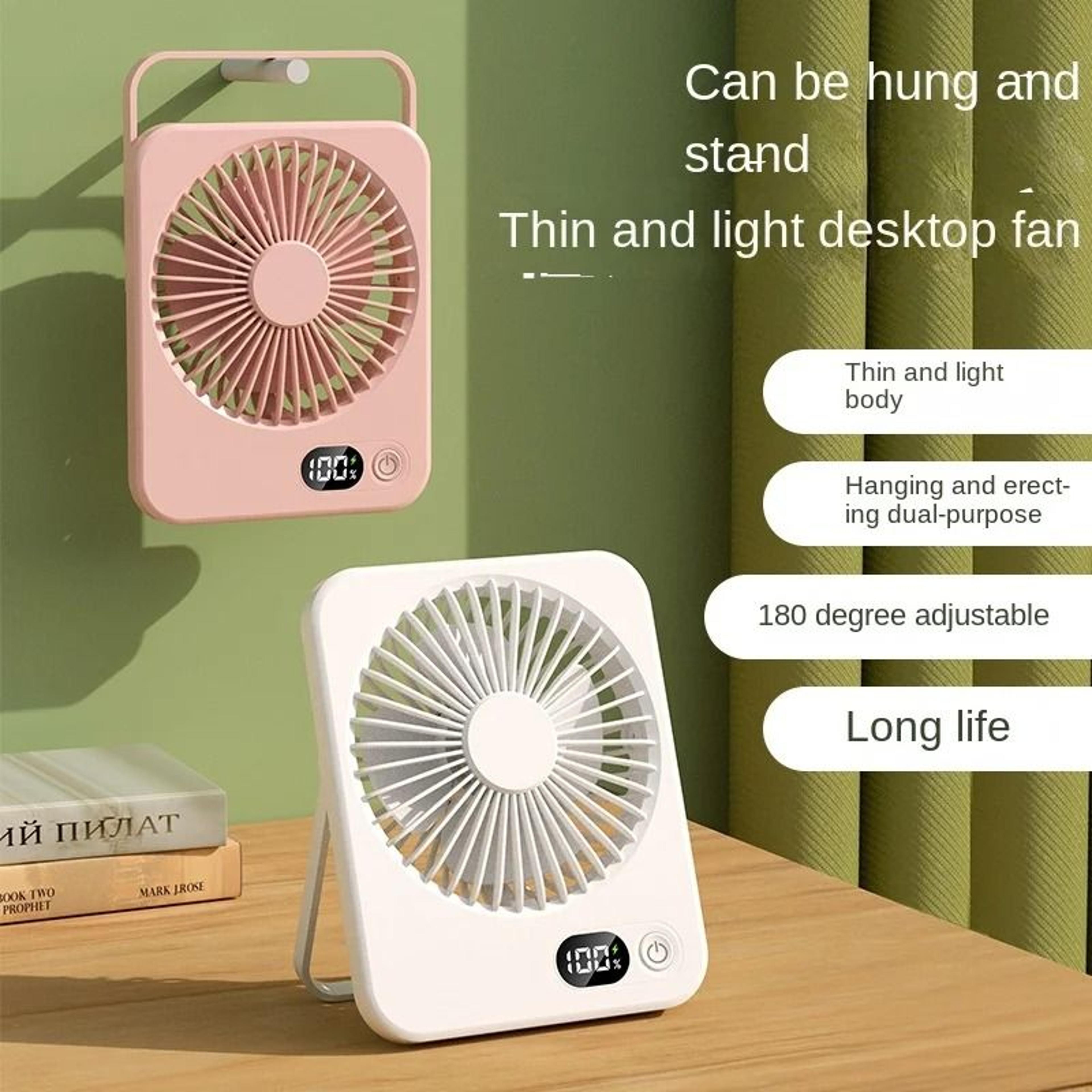 ultra quiet foldable desktop fan mini office table fan