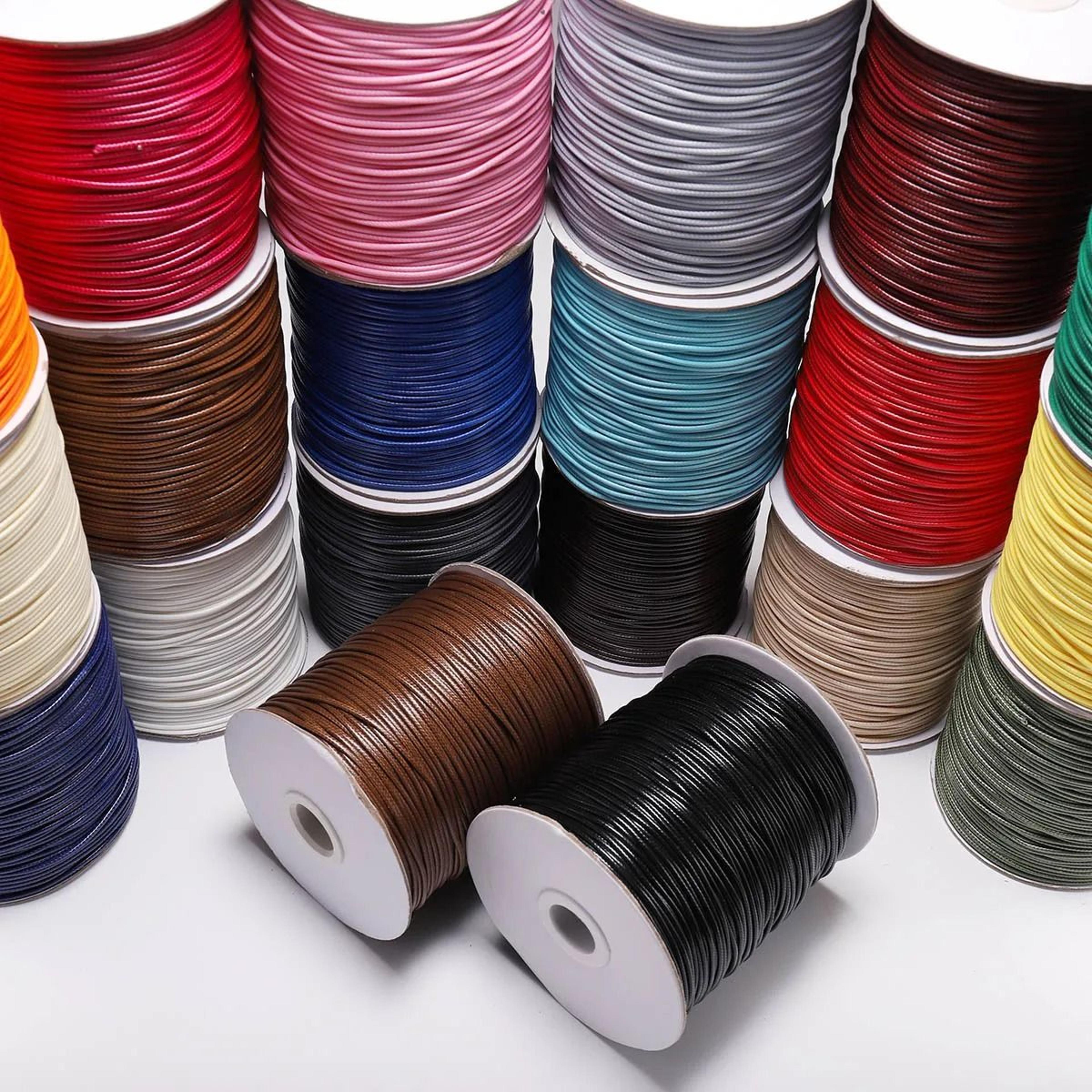 korean waxed cotton cord for jewelry making diy bracelet necklace rope string