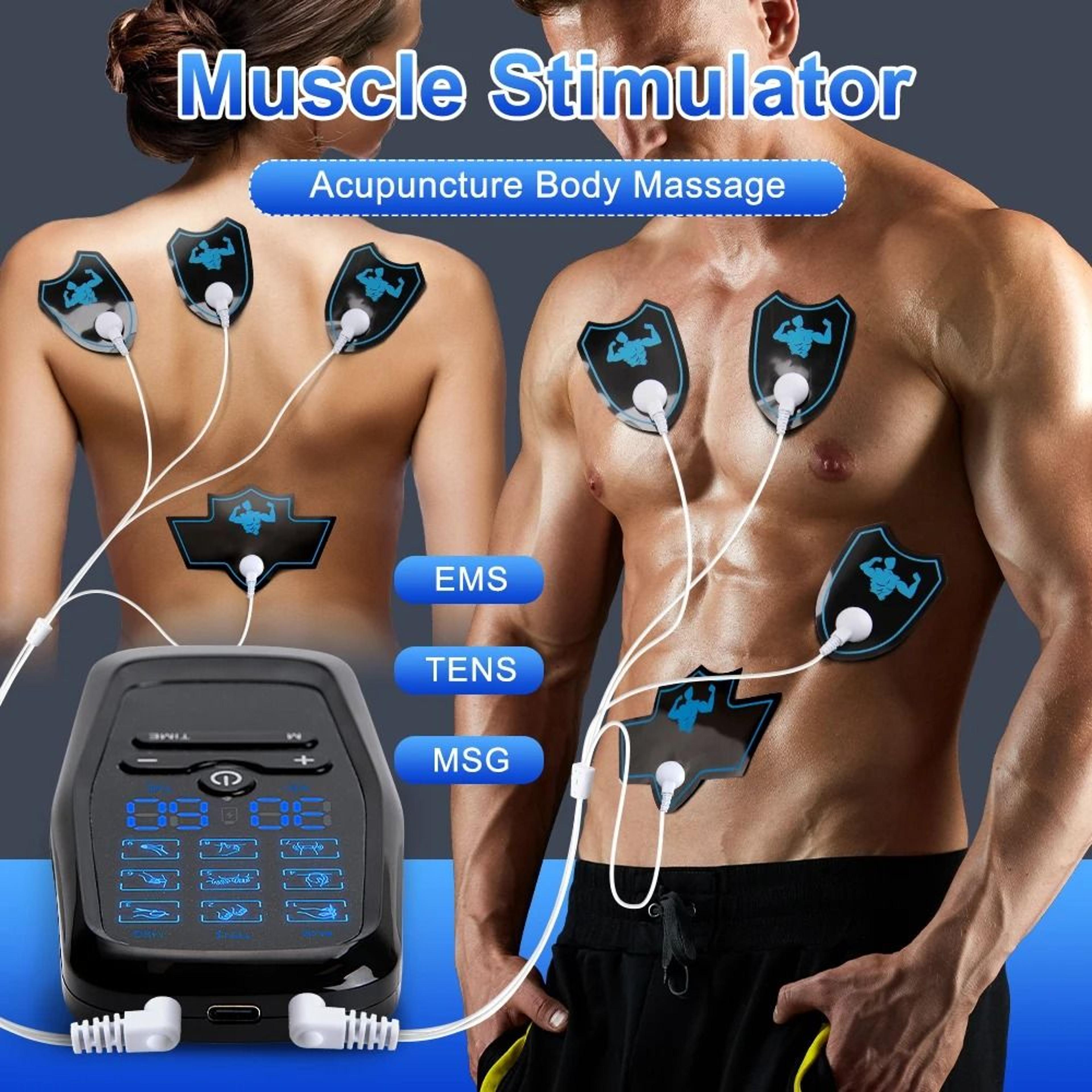 ems tens high frequency muscle stimulator pulse body massager