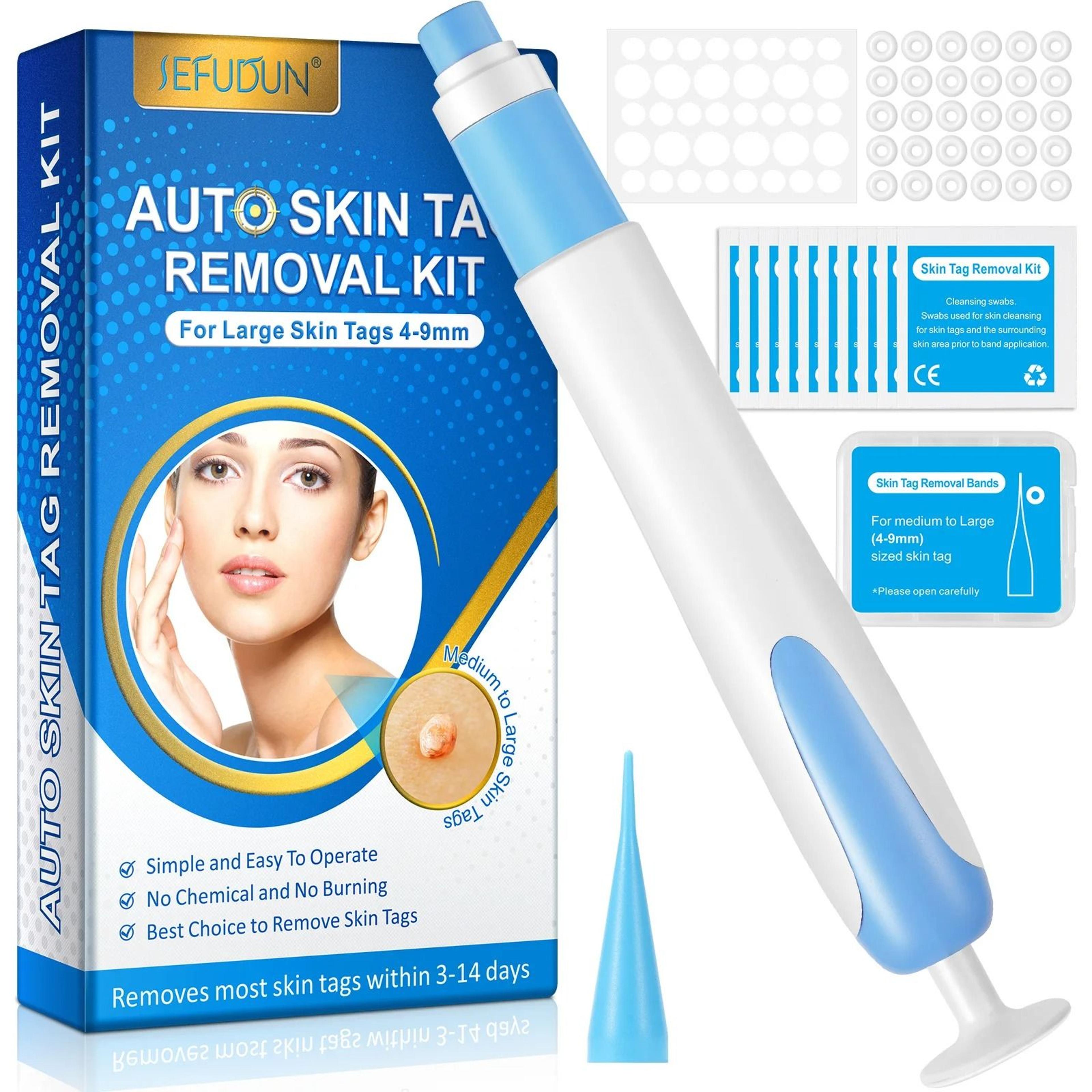 2 in 1 painless auto skin tag and mole remover kit
