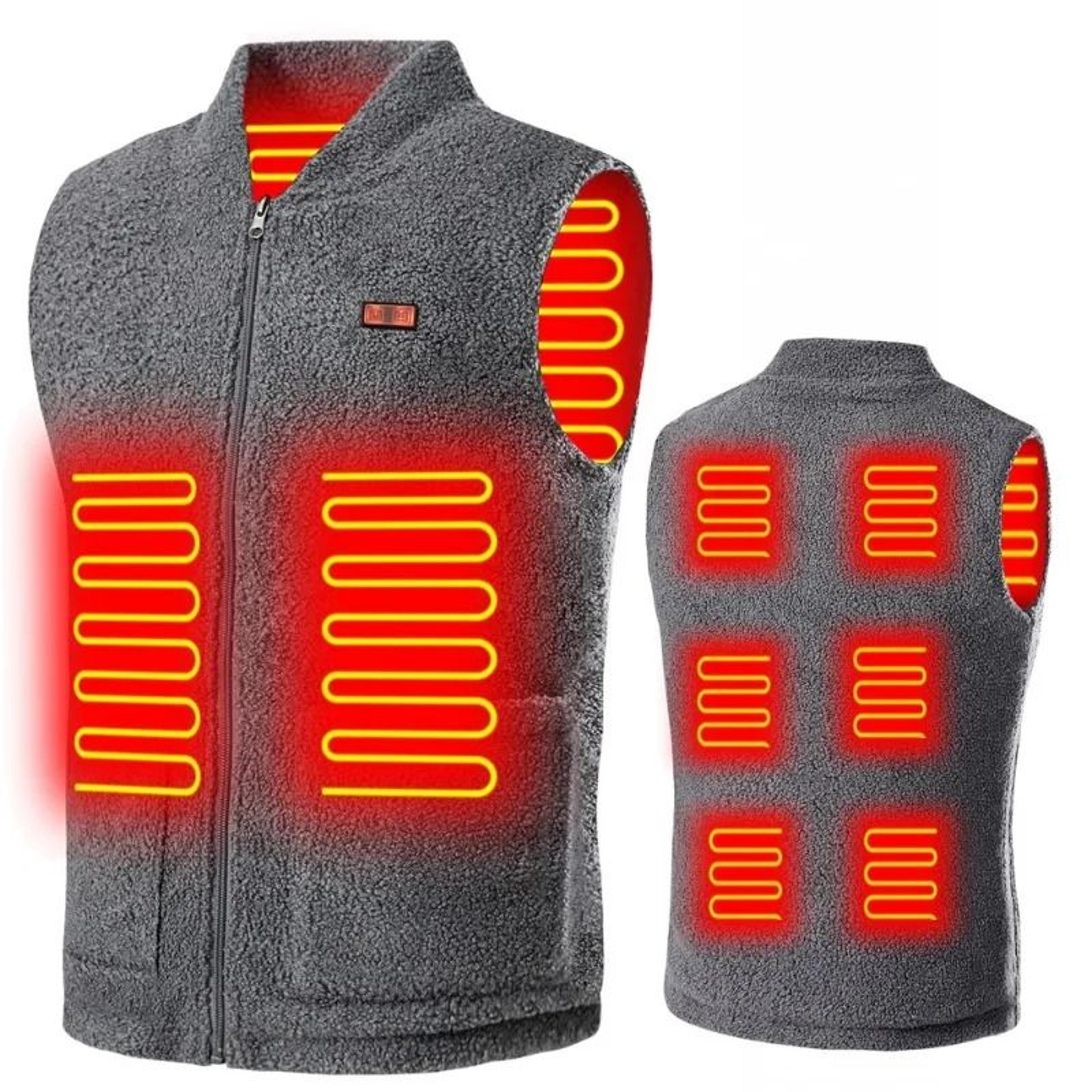 winter usb heated vest with adjustable temperature and long battery life