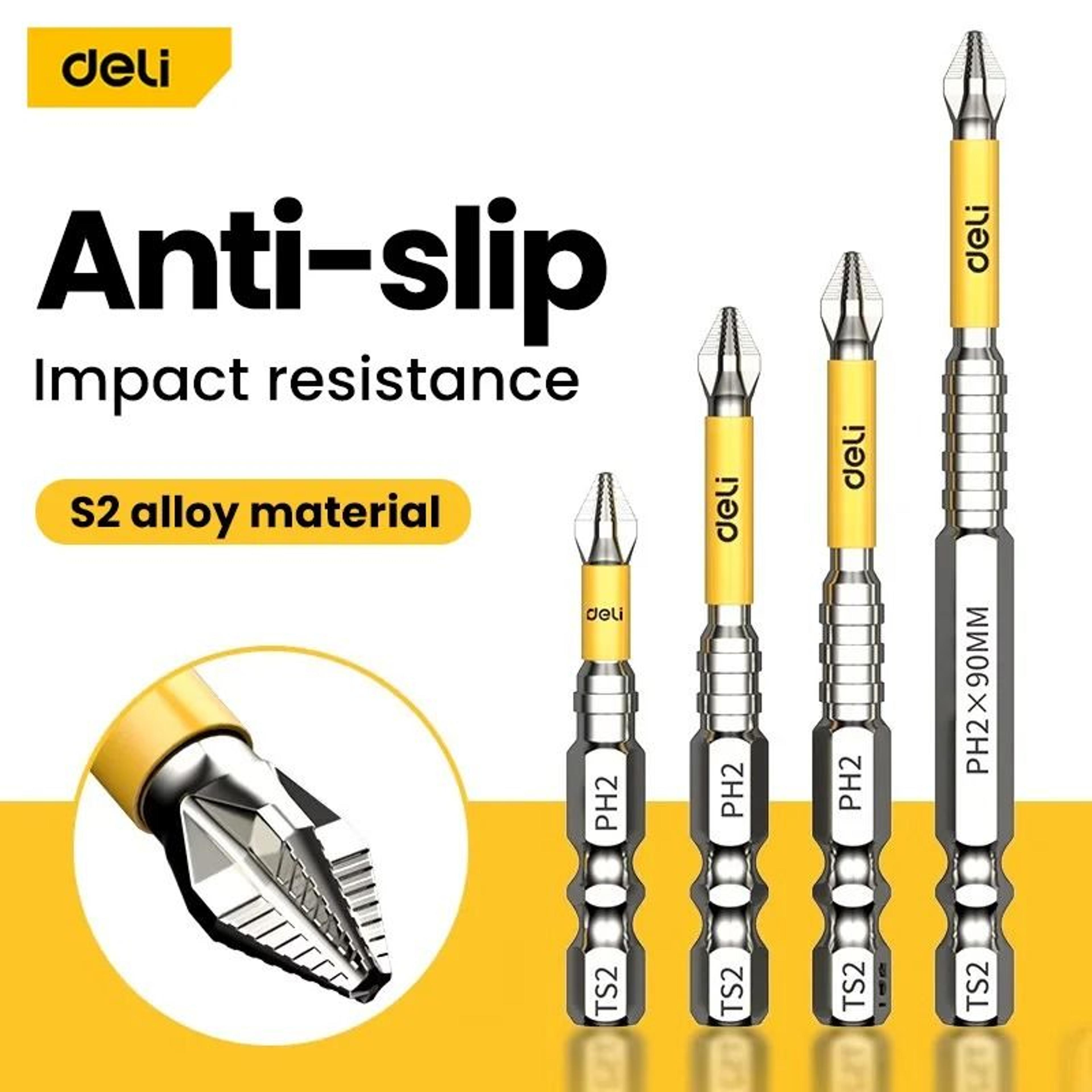 non slip ph2 magnetic batch bit cross screwdriver set
