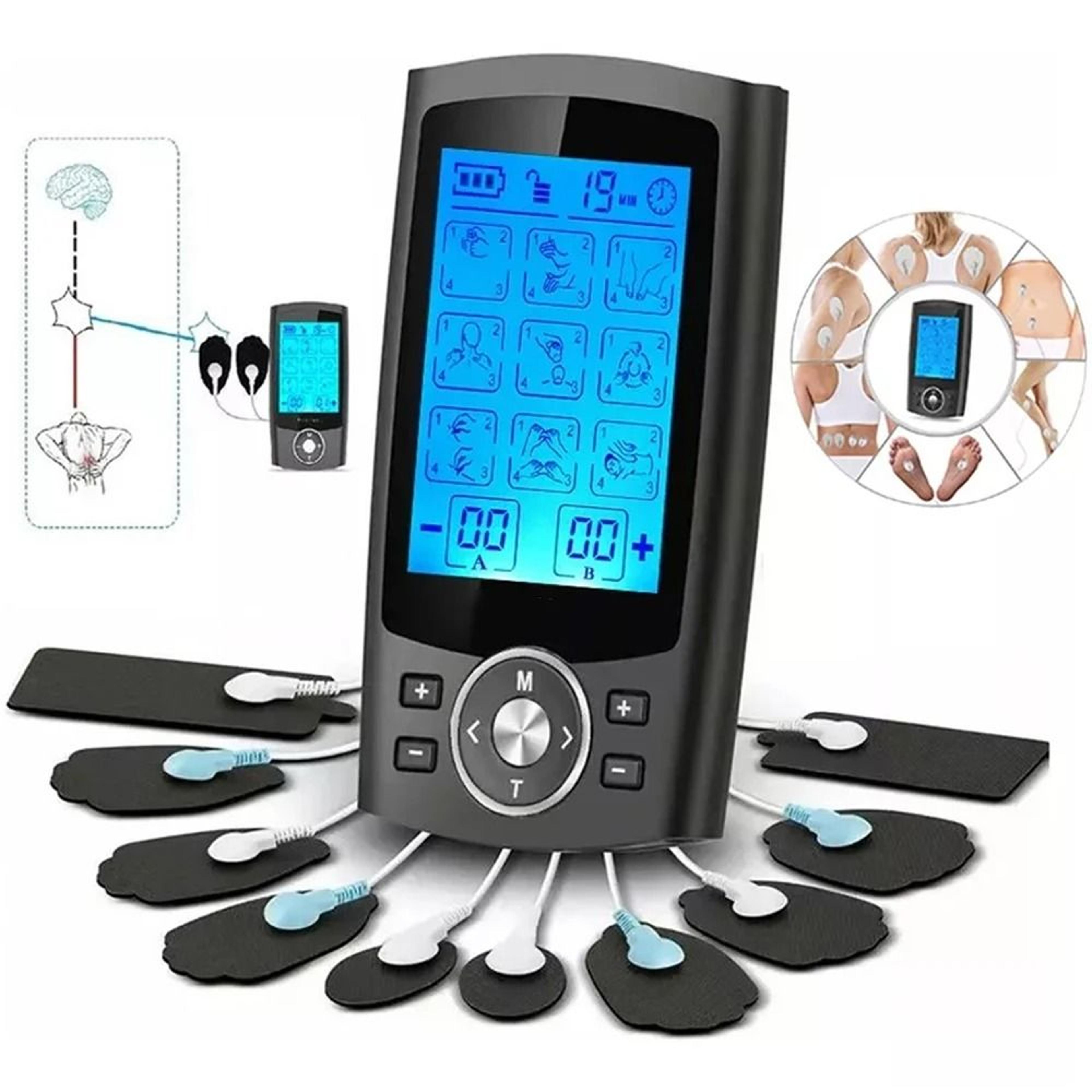 insmart tens muscle stimulator rechargeable ems with 36 modes dual channel electrodes