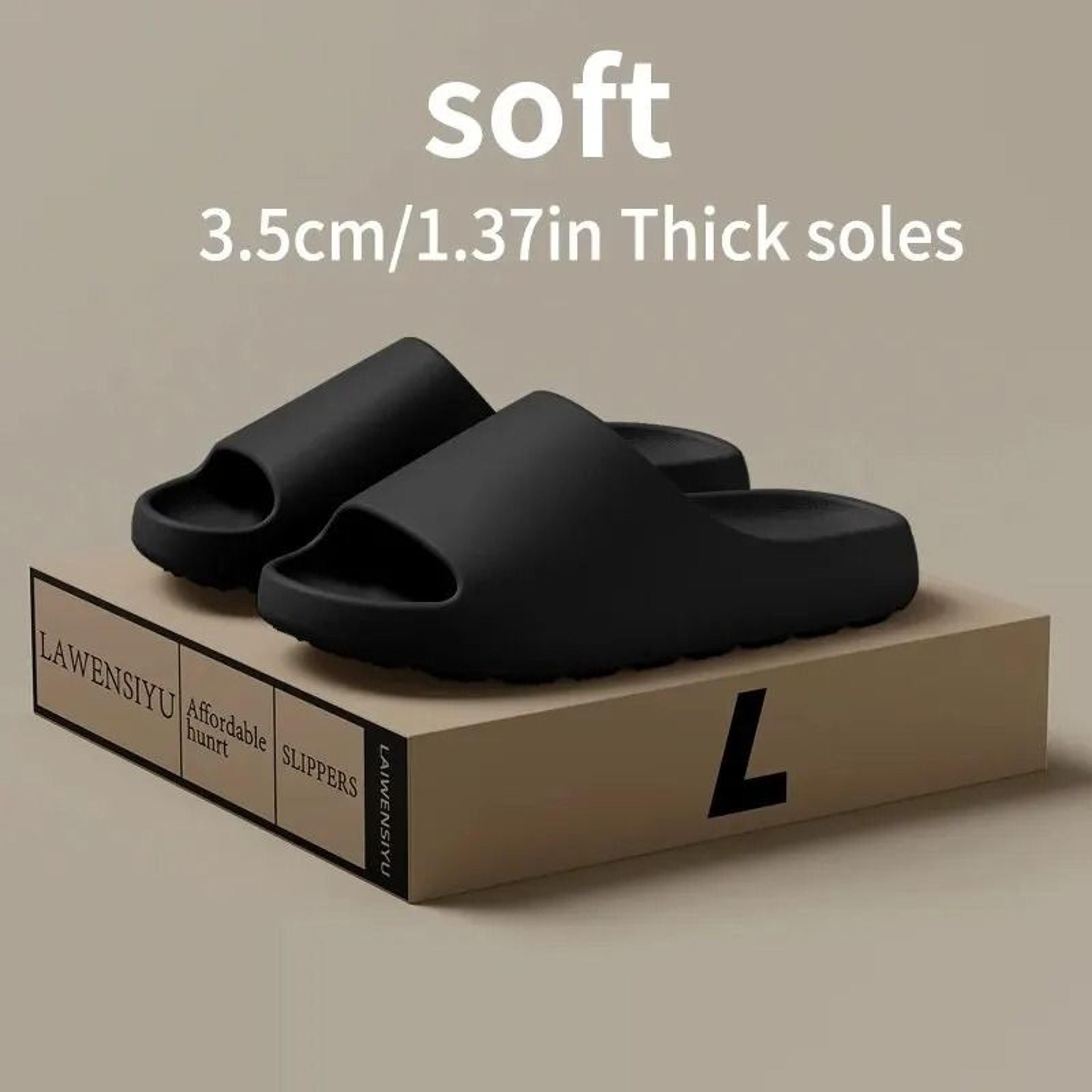 coconut slippers thick soled non slip sandals summer cloud slides