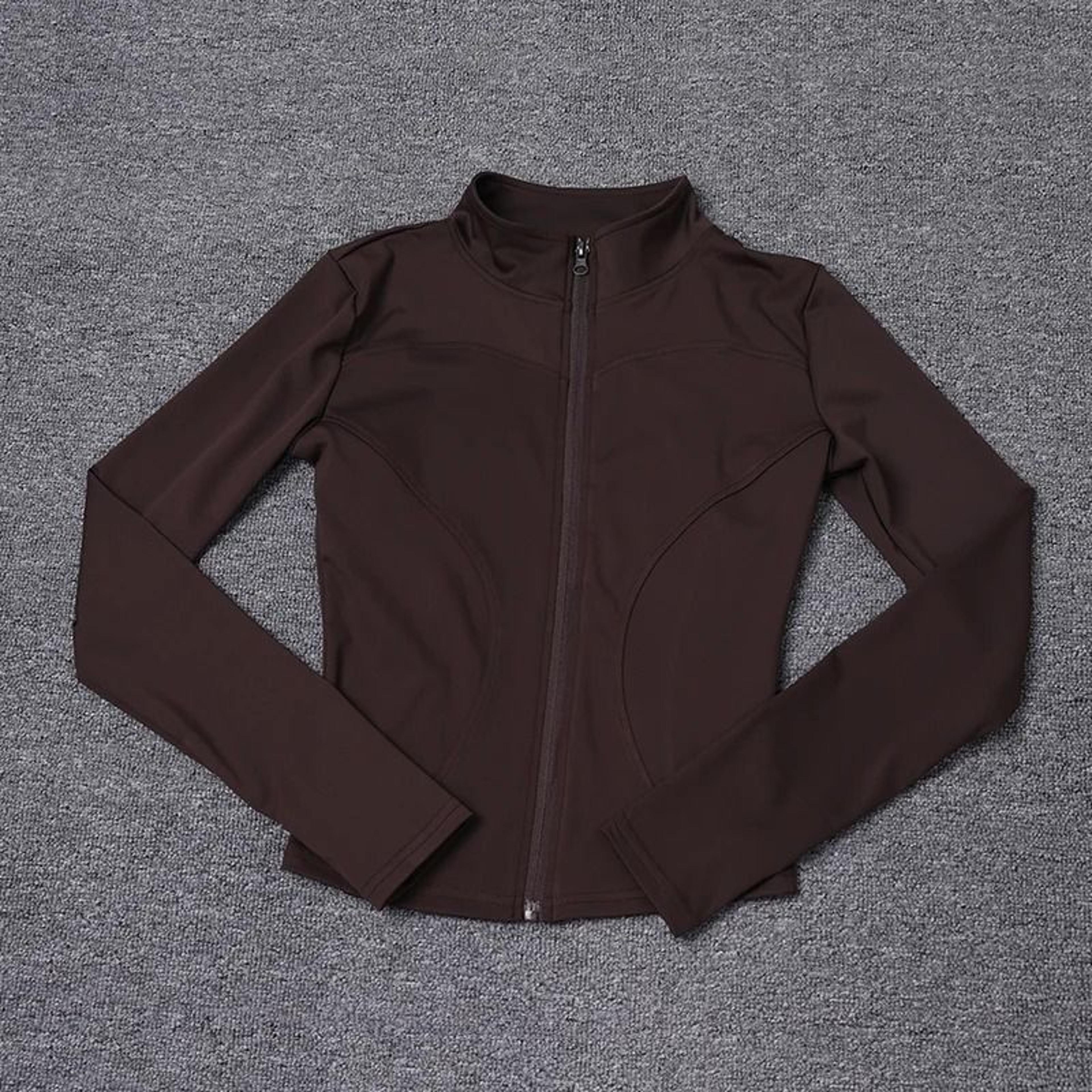 women sport jacket long sleeve workout coat gym training yoga top