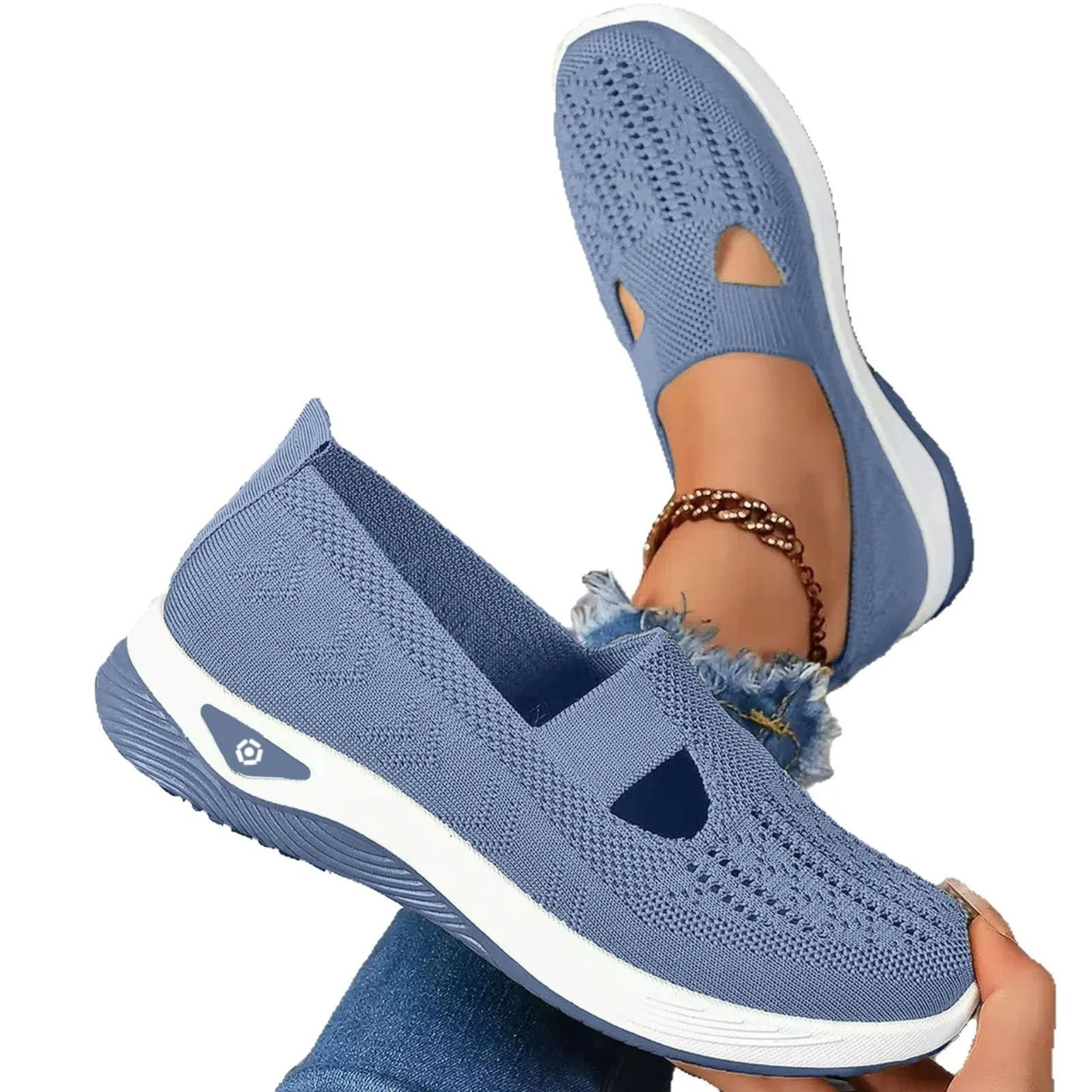 summer women breathable anti slip soft bottom casual walking shoes