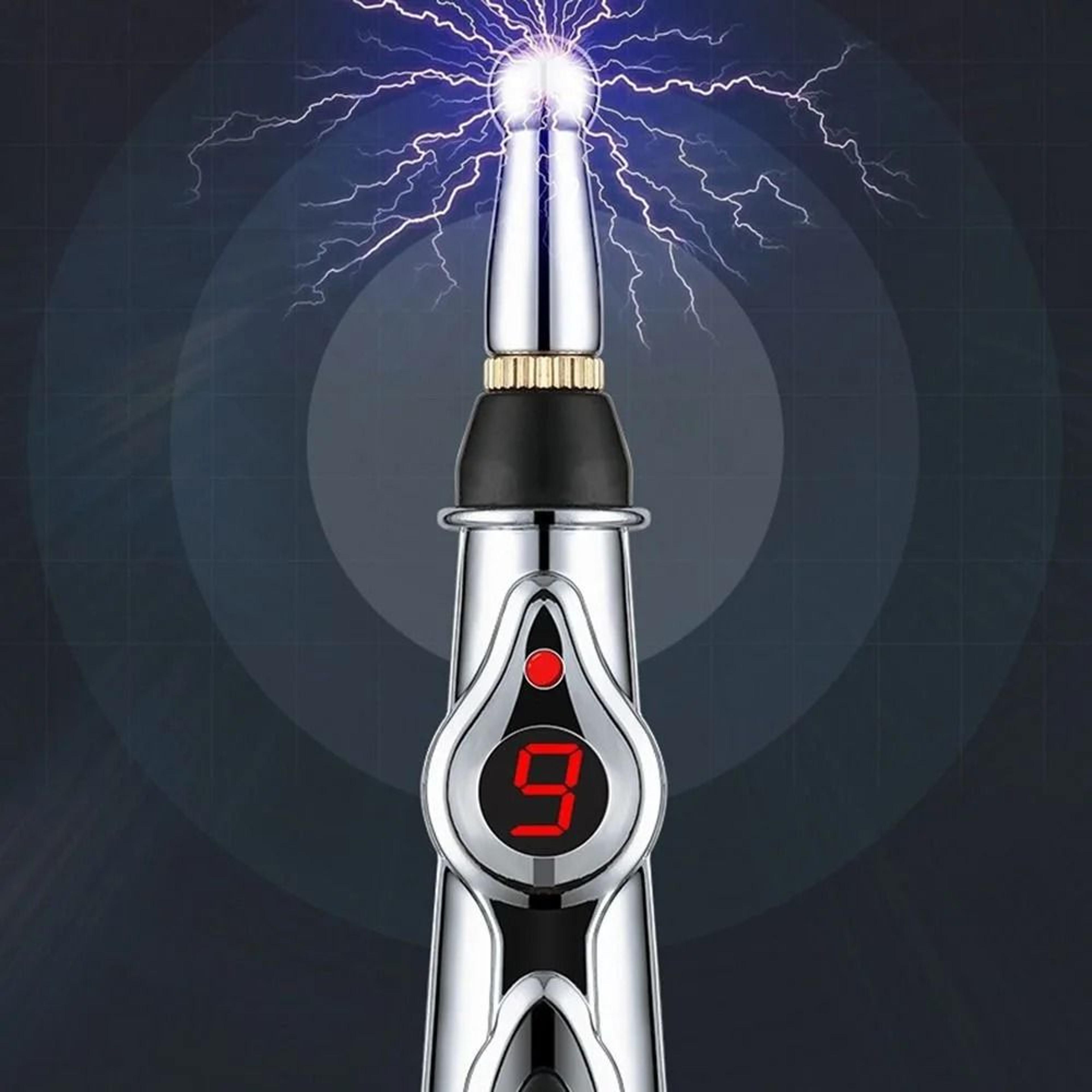 electronic acupuncture pen with 2 3 or 5 heads and 9 gear meridian device